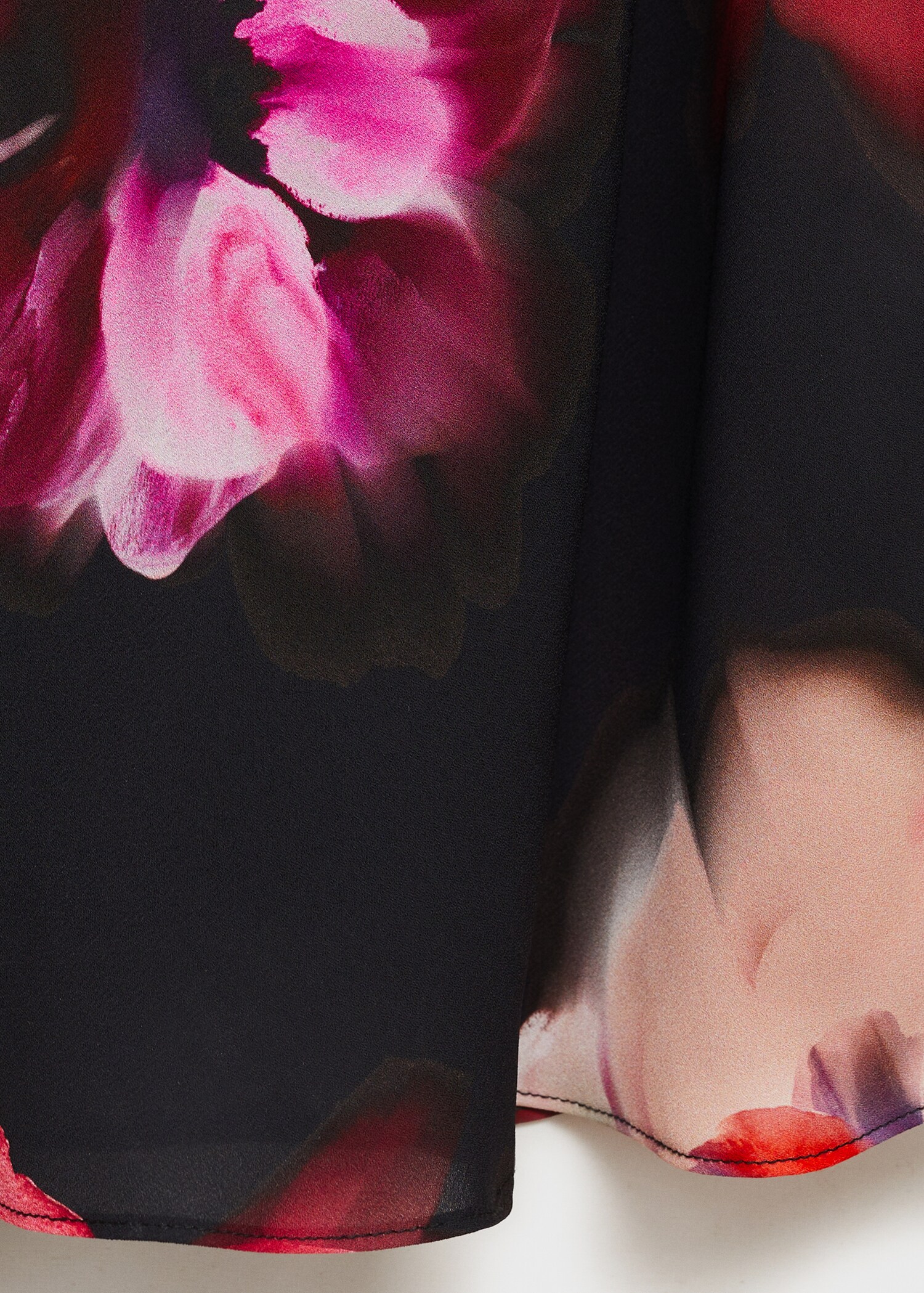 Vestido midi estampado floral - Detalle del artículo 0