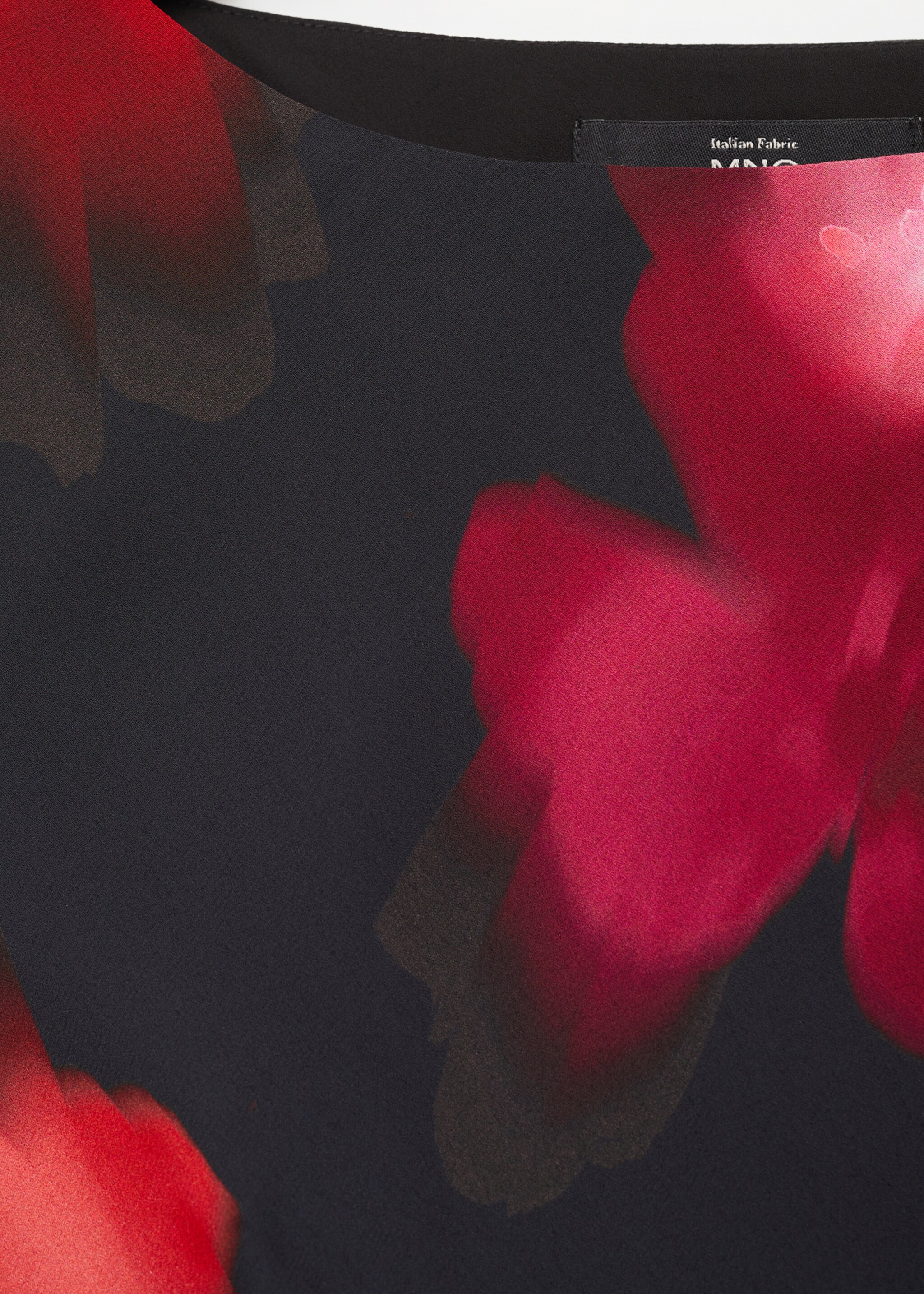 Vestido midi estampado floral - Detalle del artículo 8, Negro. Ref: 87054094-00.