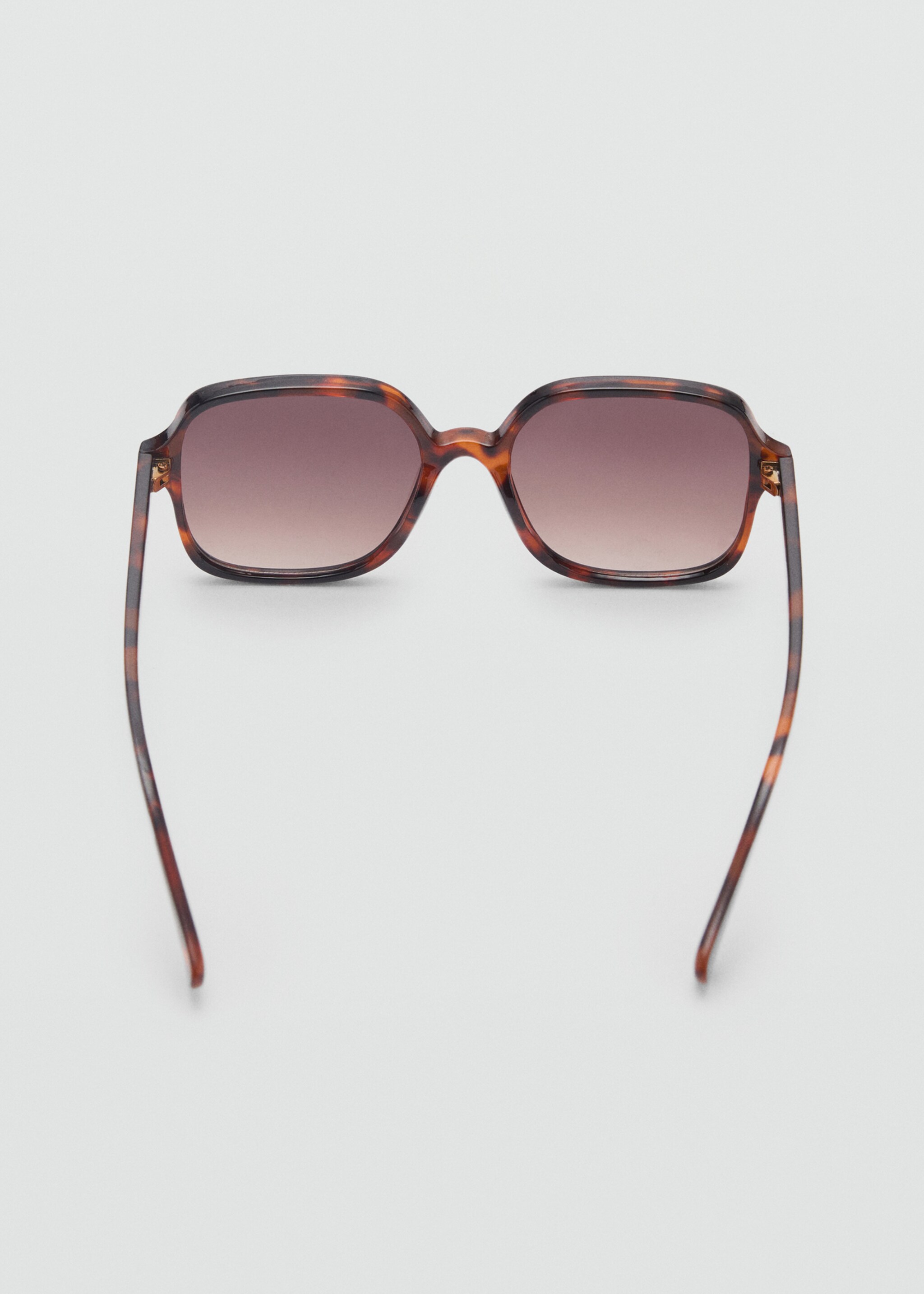 Squared frame sunglasses - Details of the article 1, Chocolate. Ref: 87054387-00.