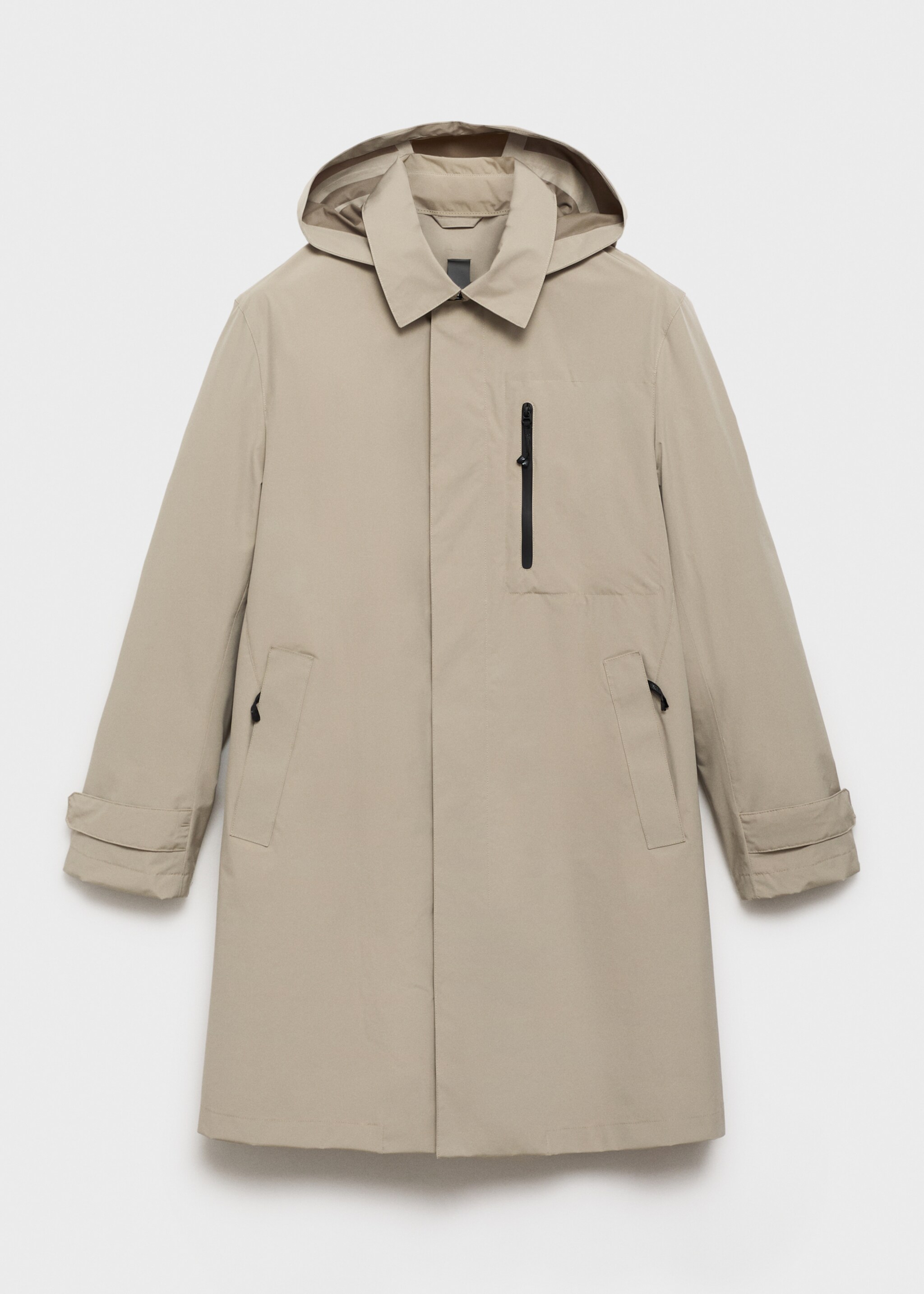 Wasserdichter Parka mit COOLMAX®-Technologie - Artikel ohne Model, Sandfarben. Ref: 87054388-00.