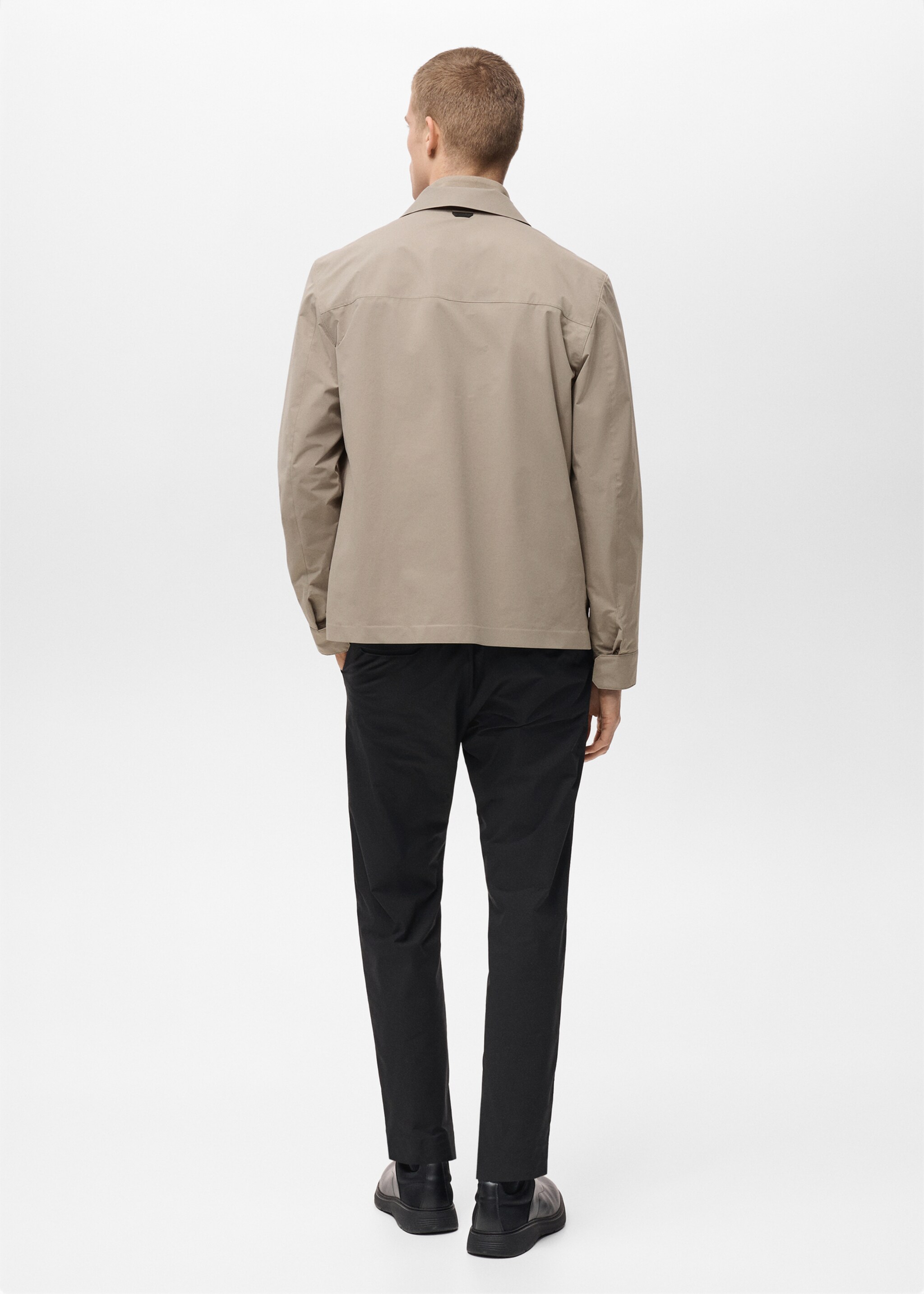 Water-repellent jacket with pockets - Reverse of the article, Medium Brown. Ref: 87054389-00.