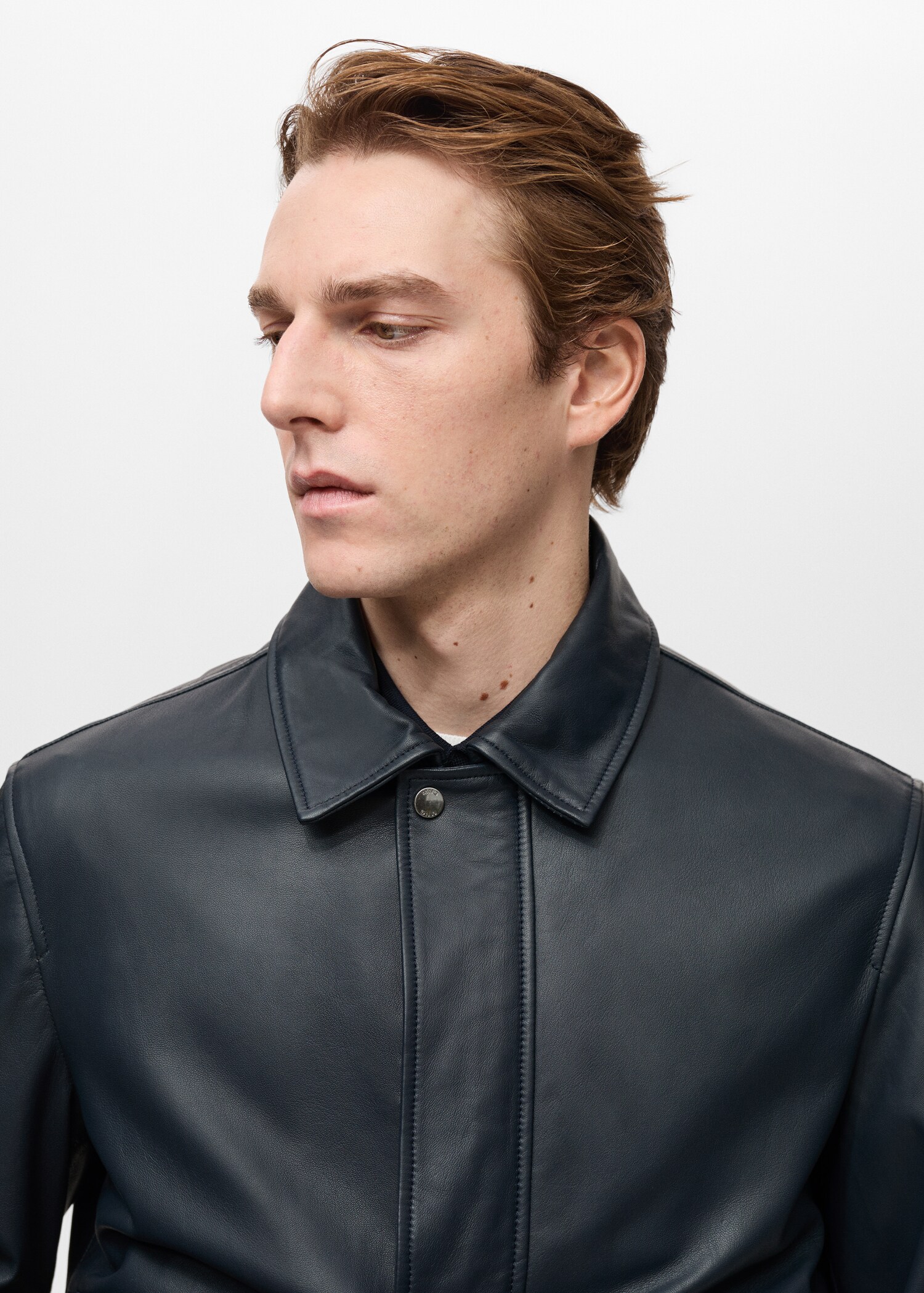 Nappa leather jacket with pockets - Details of the article 1