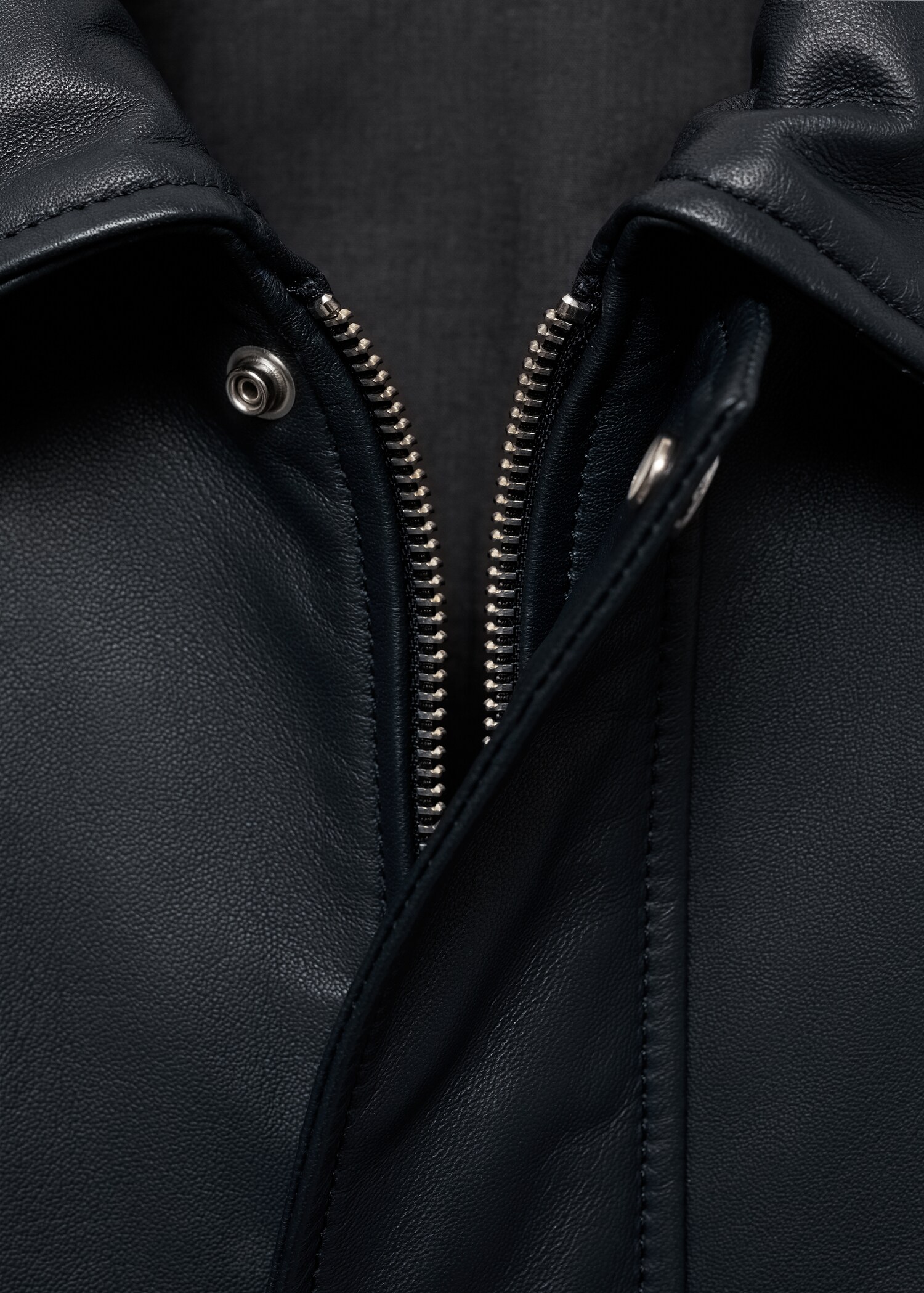 Nappa leather jacket with pockets - Details of the article 8