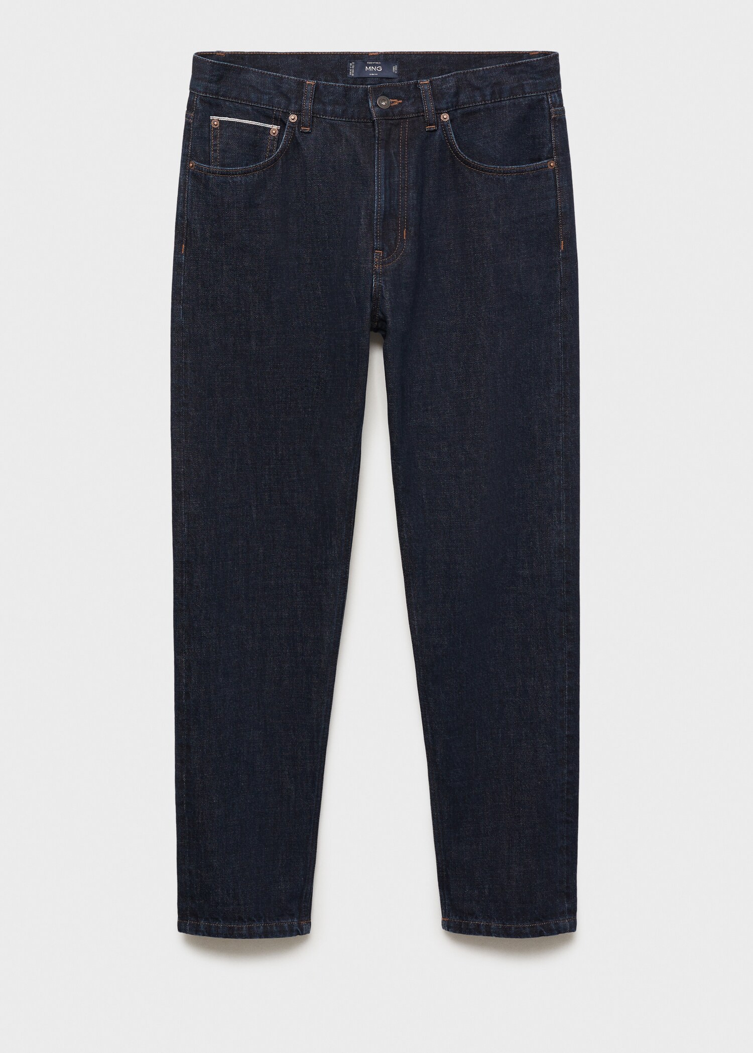 Tapered-fit selvedge jeans - Article without model