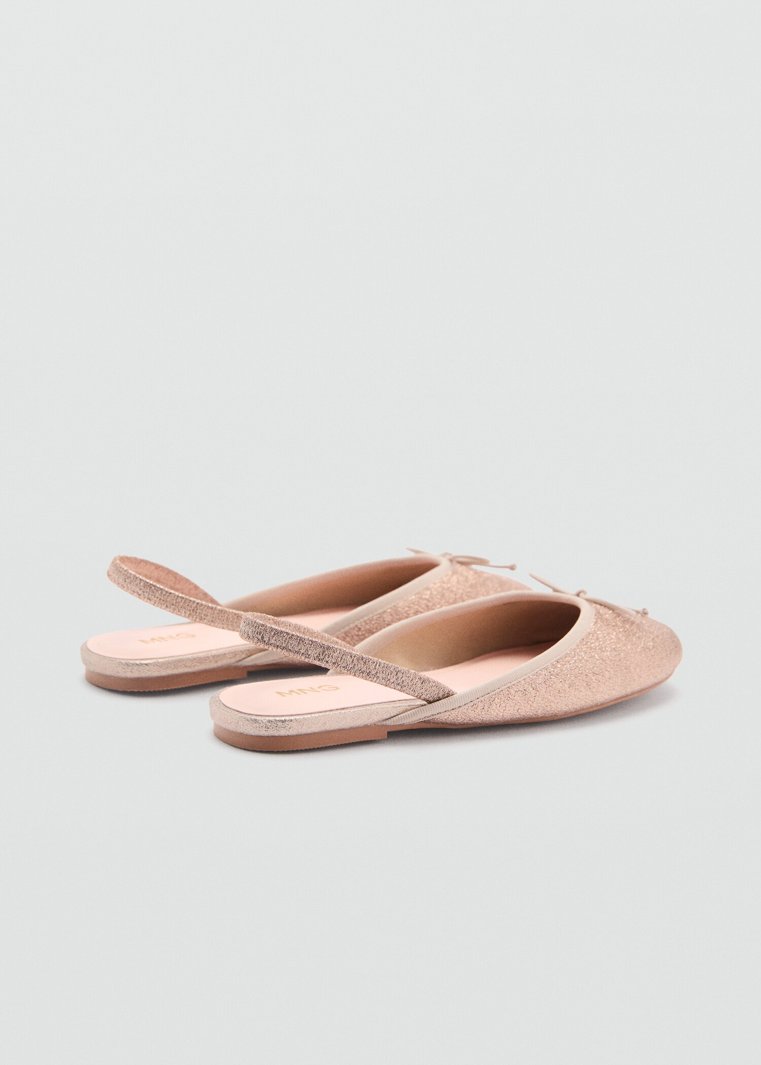 Glitter ballet flats with bow - Details of the article 1