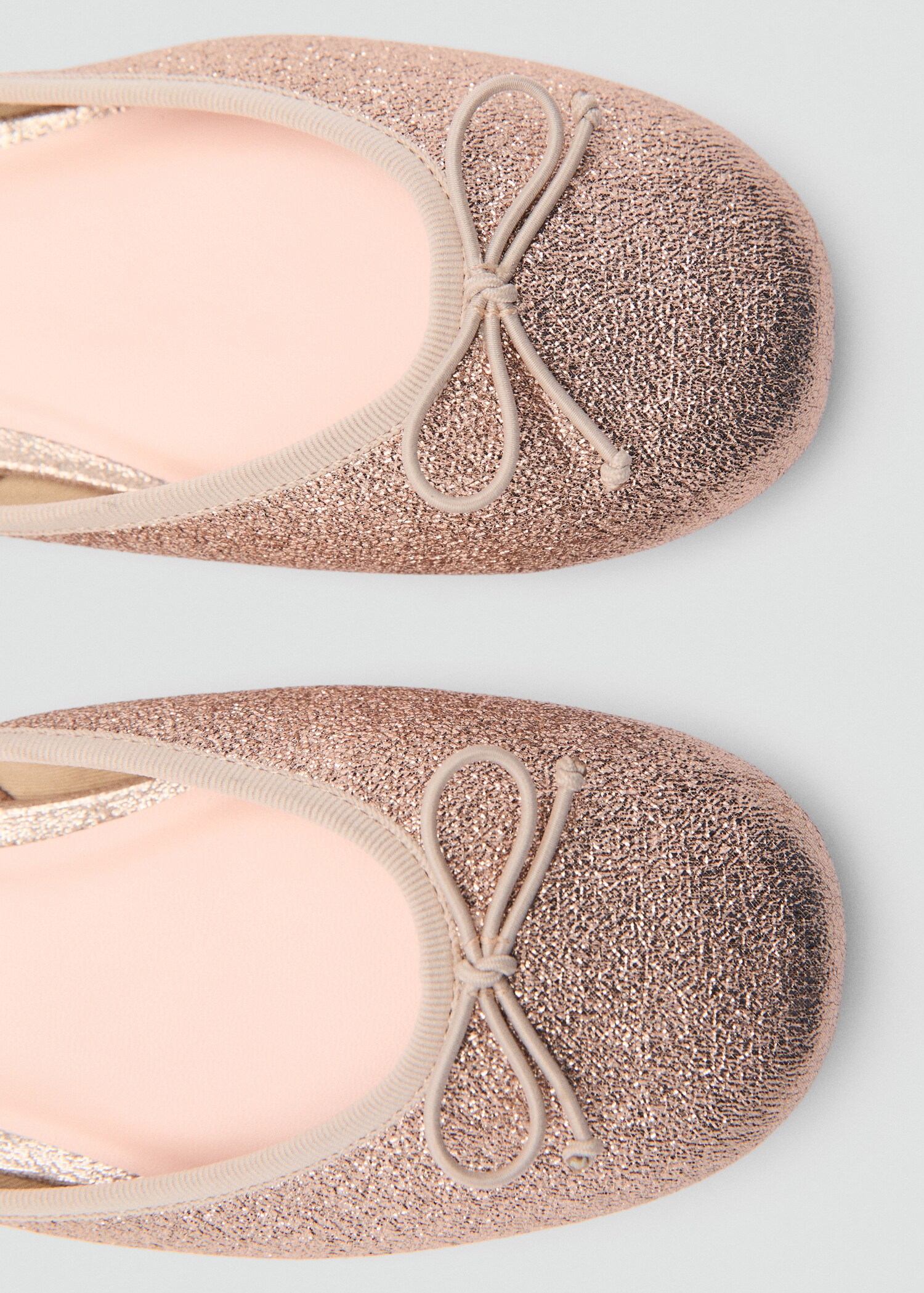 Glitter ballet flats with bow - Details of the article 2