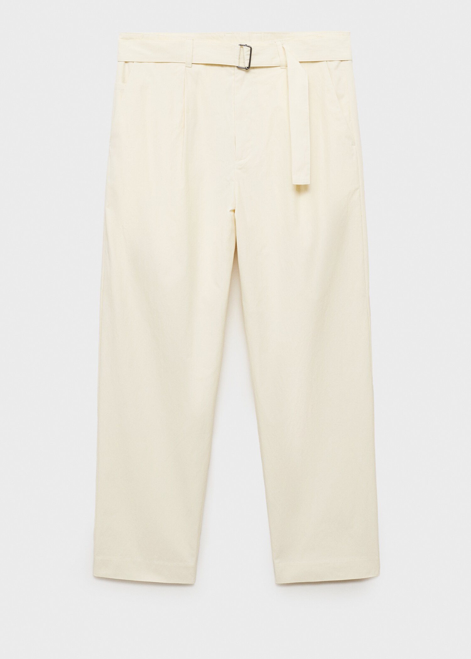 Relaxed-fit trousers with belt - Article without model