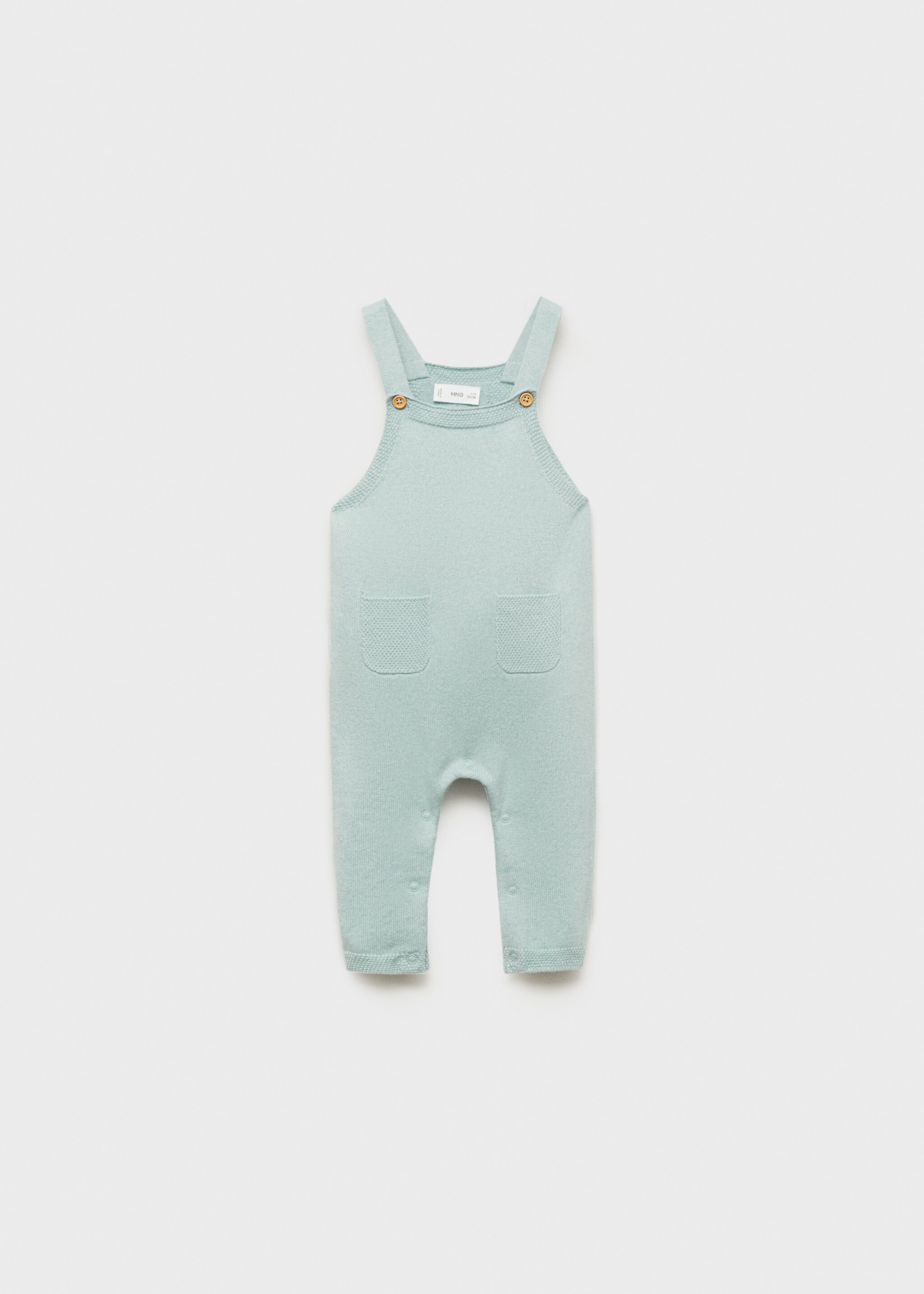 Knitted dungarees - Article without model, Aqua Green. Ref: 87054398-00.