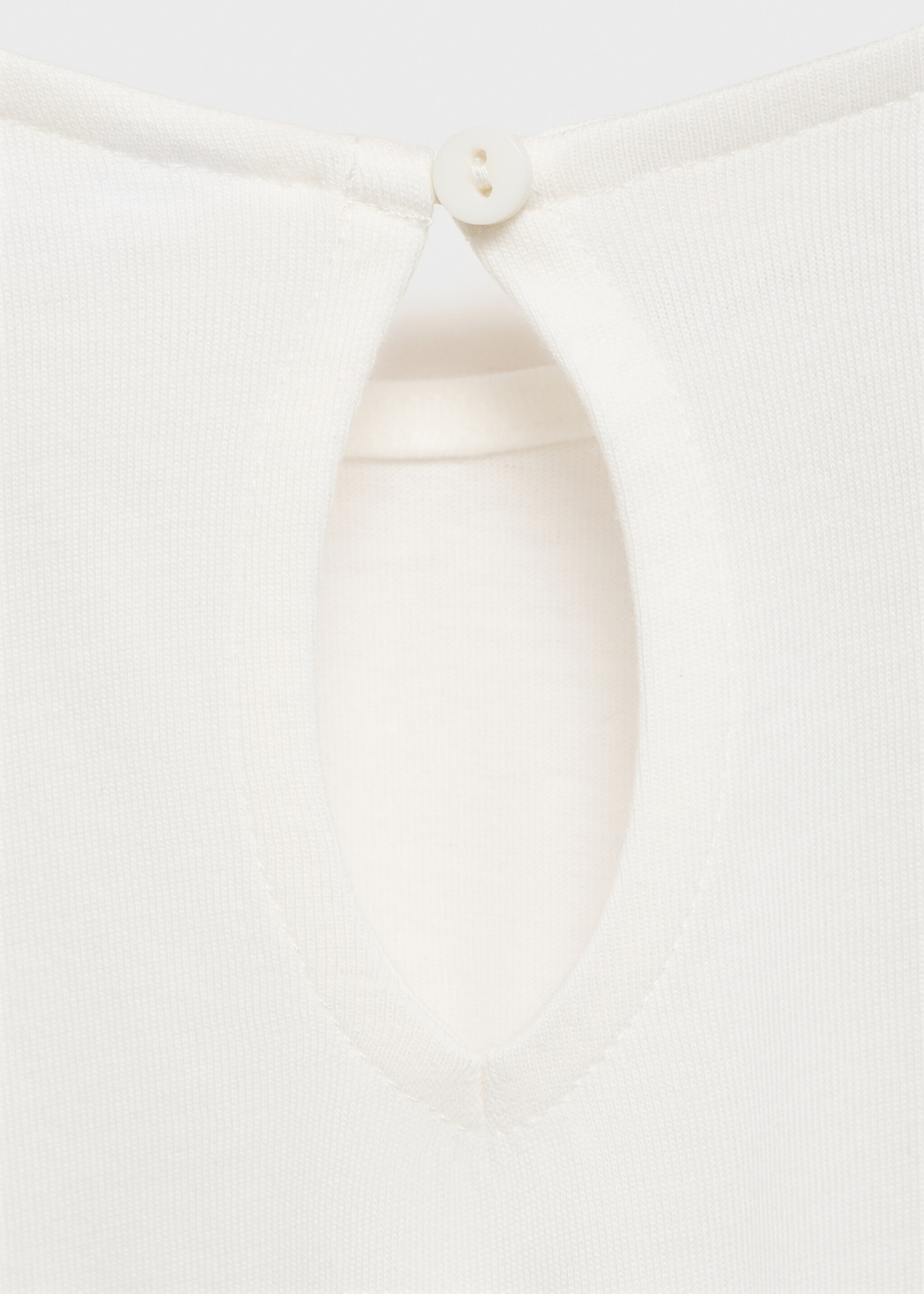 Embossed detail printed t-shirt - Details of the article 0, Off White. Ref: 87054401-00.