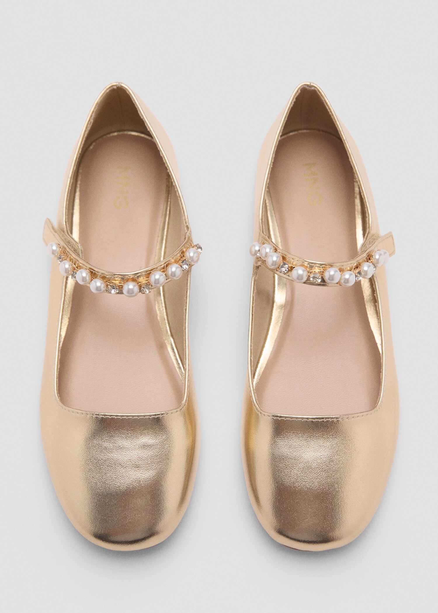 Metallic pearl ballet flats - Details of the article 2