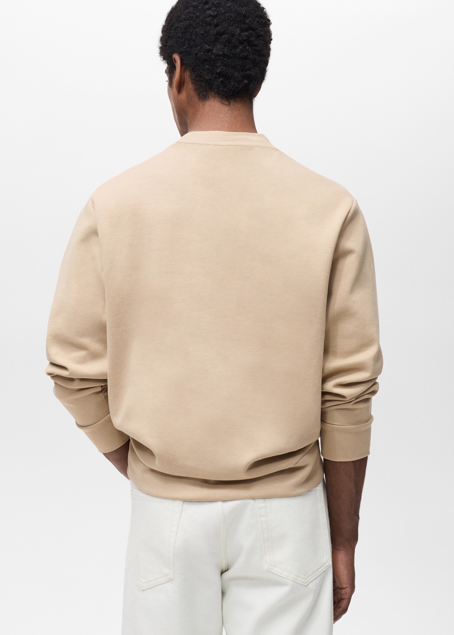 Regular-Fit-Sweatshirt aus Baumwolle - Rückseite des Artikels