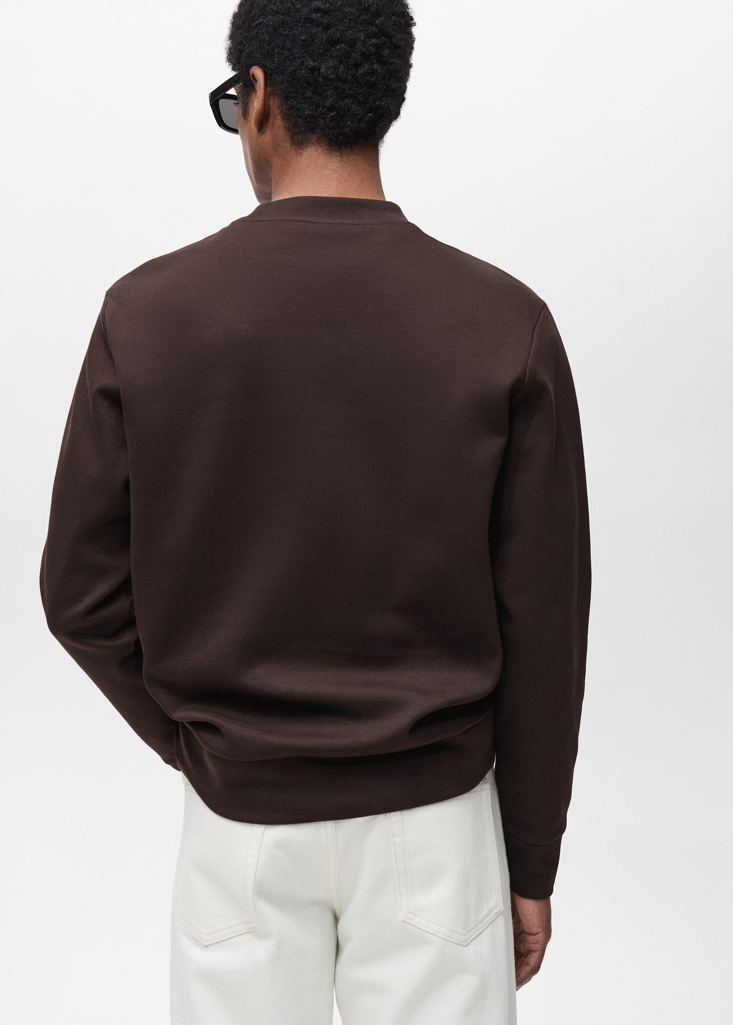Regular-Fit-Sweatshirt aus Baumwolle - Rückseite des Artikels