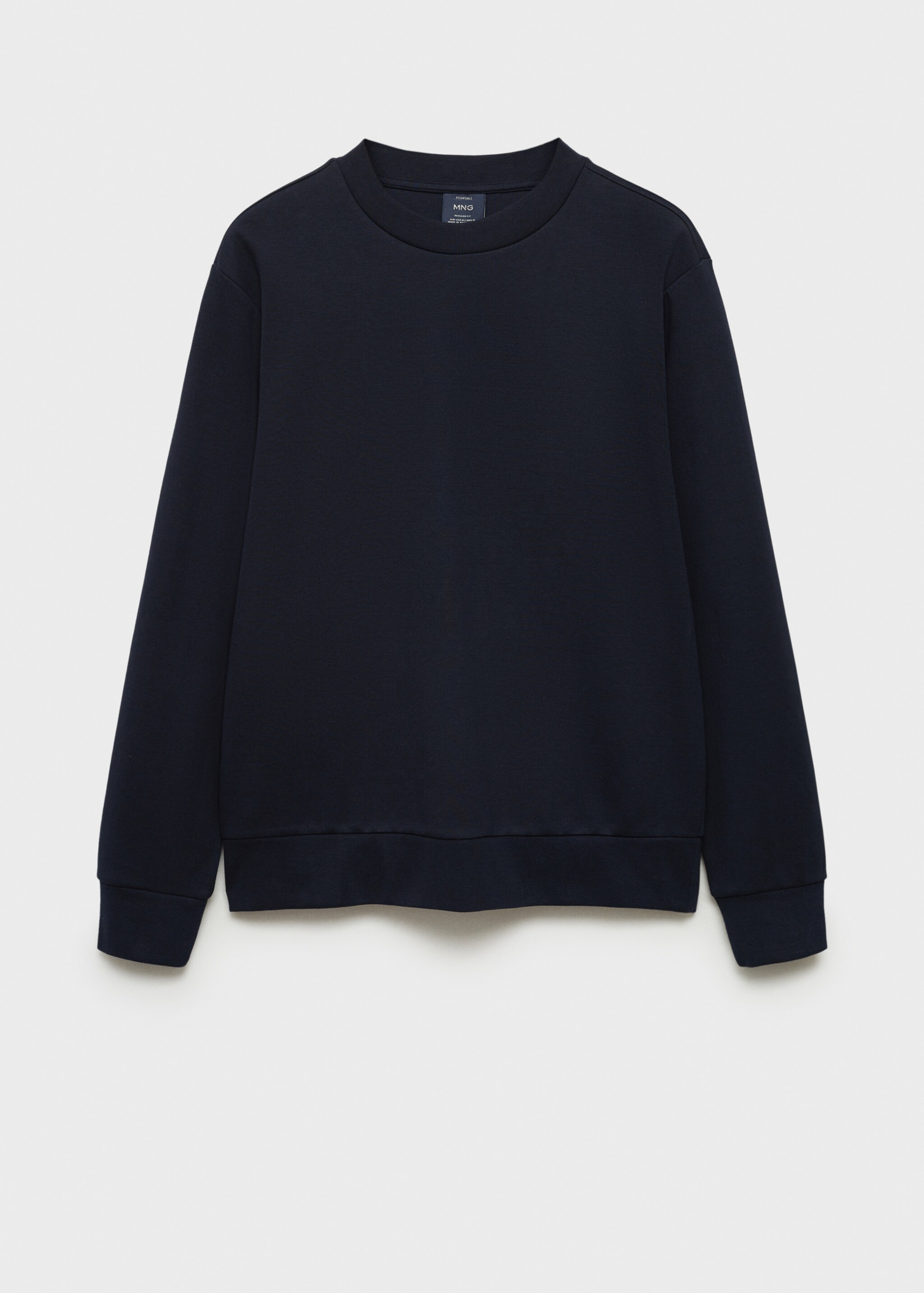 Regular-Fit-Sweatshirt aus Baumwolle - Artikel ohne Model, Nachtblau. Ref: 87054409-00.