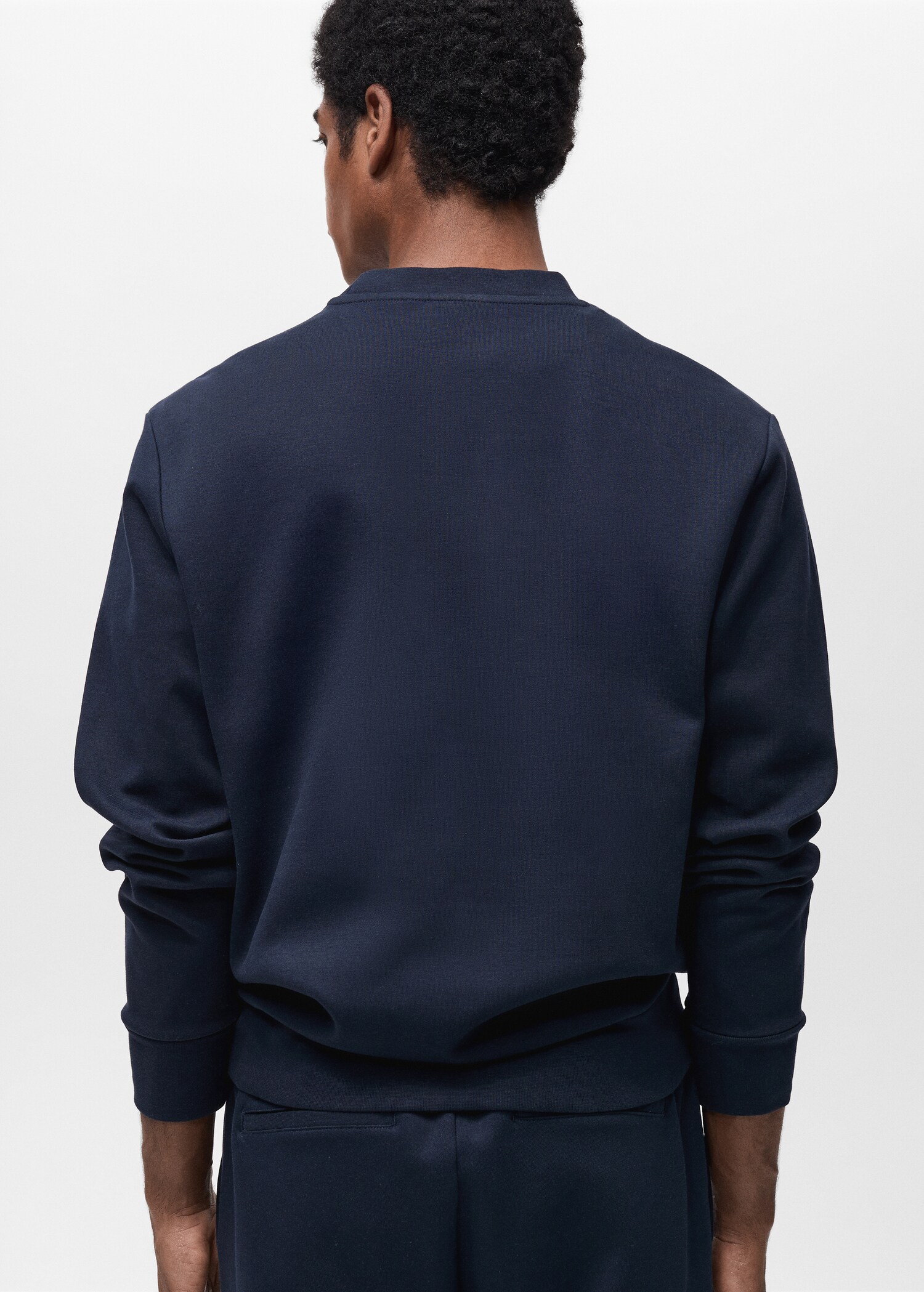 Regular-Fit-Sweatshirt aus Baumwolle - Rückseite des Artikels