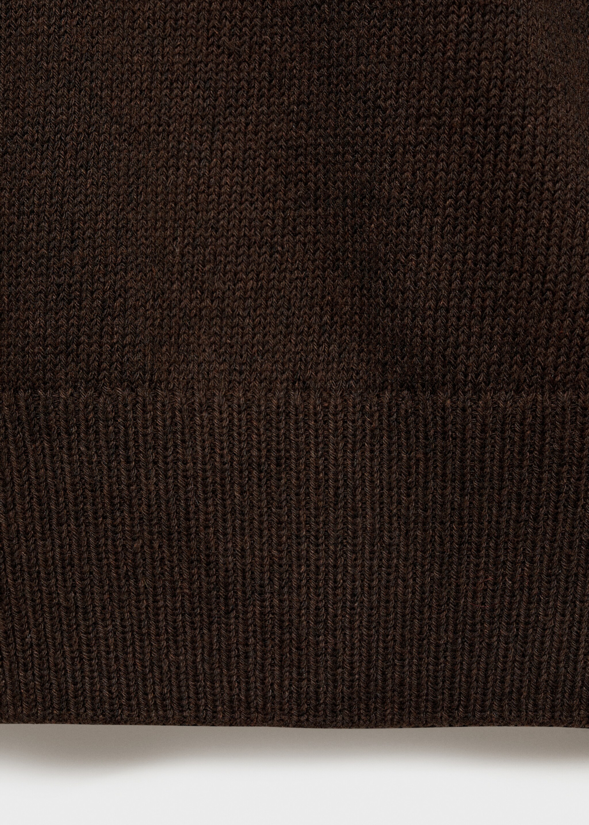 Knitted cotton sweater - Details of the article 0, Chocolate. Ref: 87054410-00.