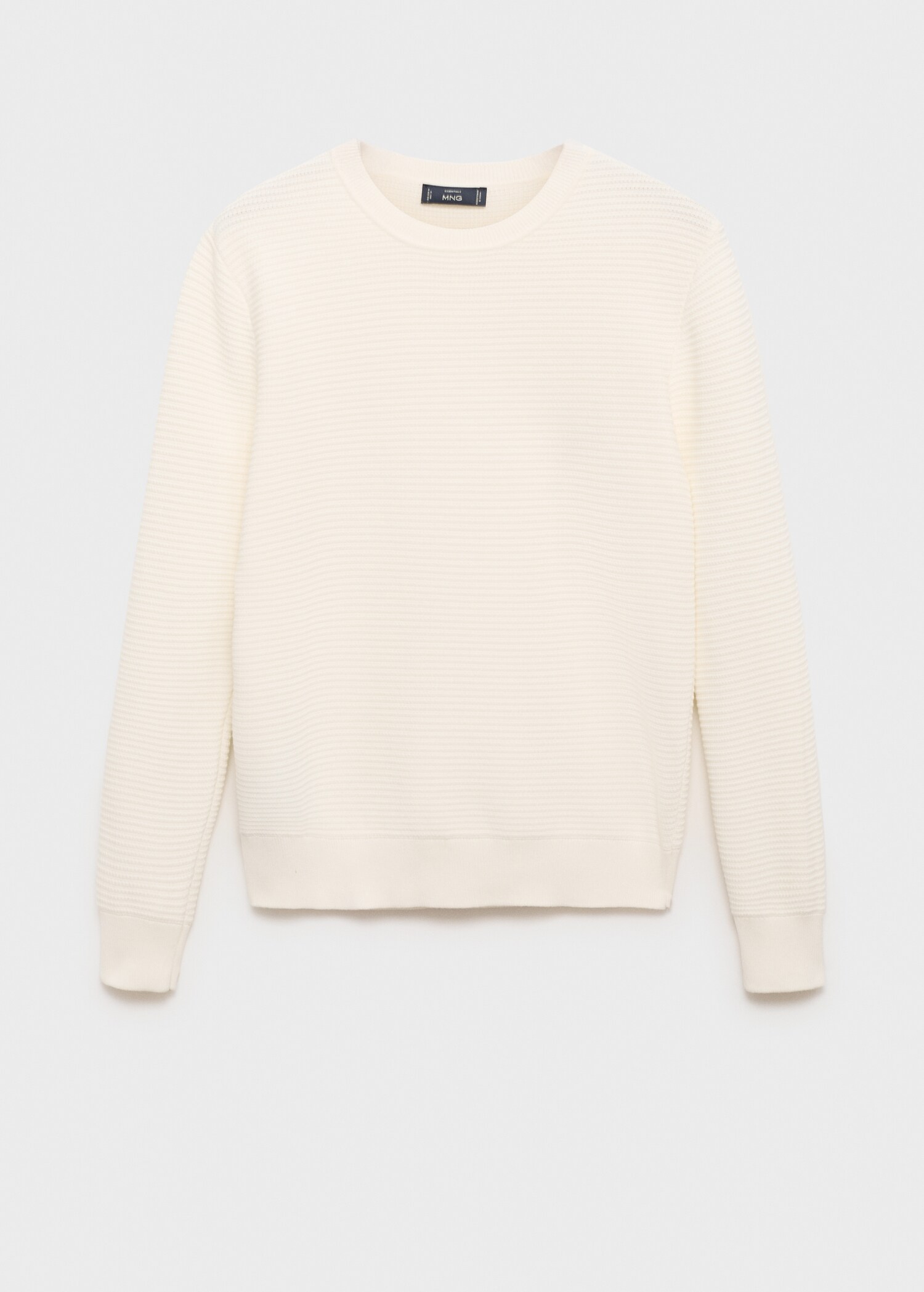 100% cotton braided sweater - Article without model