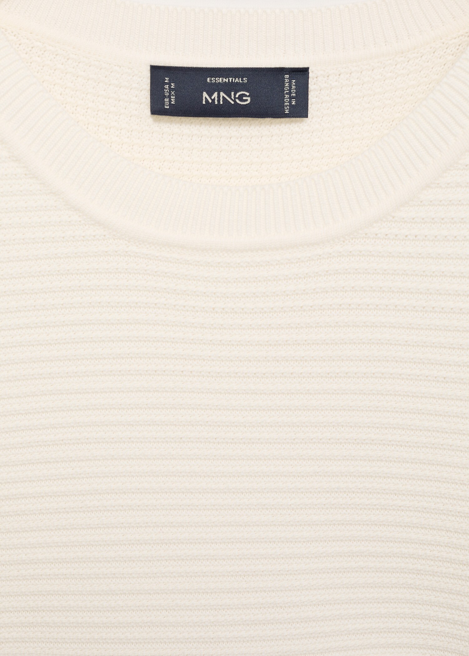 100% cotton braided sweater - Details of the article 8