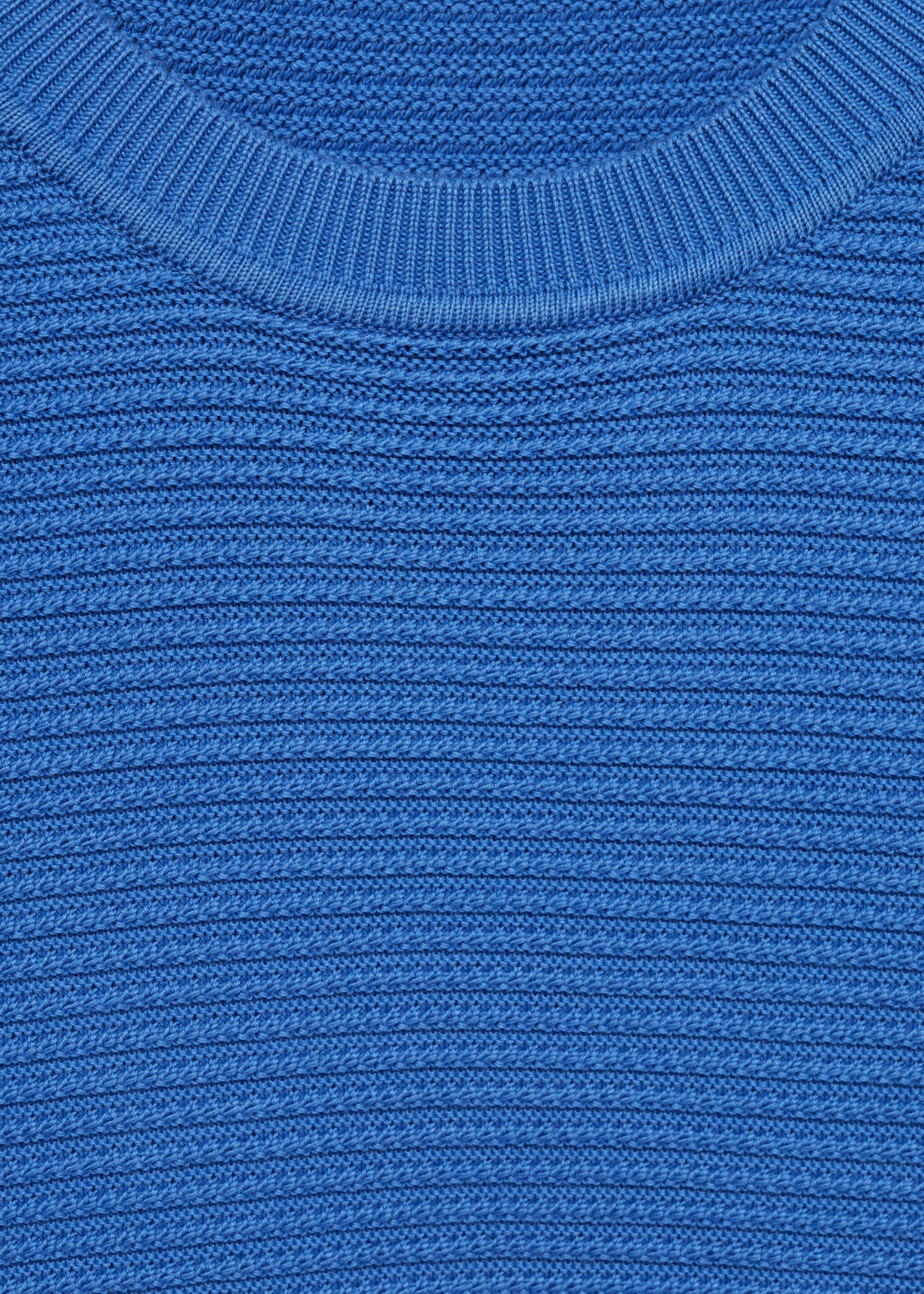 100% cotton braided sweater - Details of the article 8, China Blue. Ref: 87054411-00.