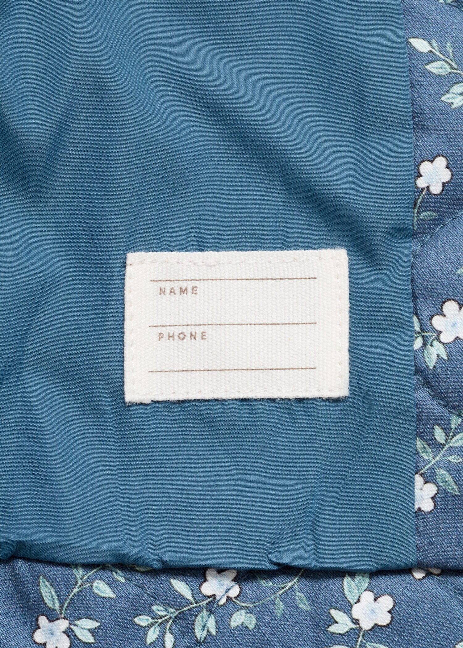 Gewatteerde jas met bloemetjesprint - Detail van het artikel 0