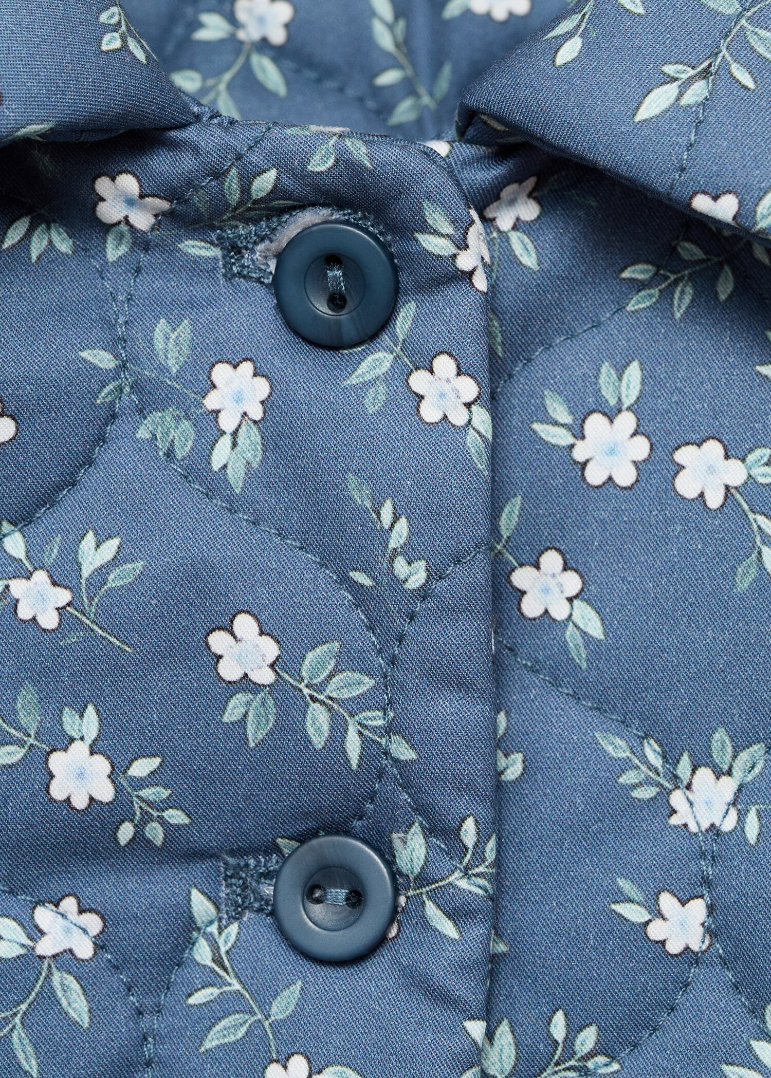 Gewatteerde jas met bloemetjesprint - Detail van het artikel 8