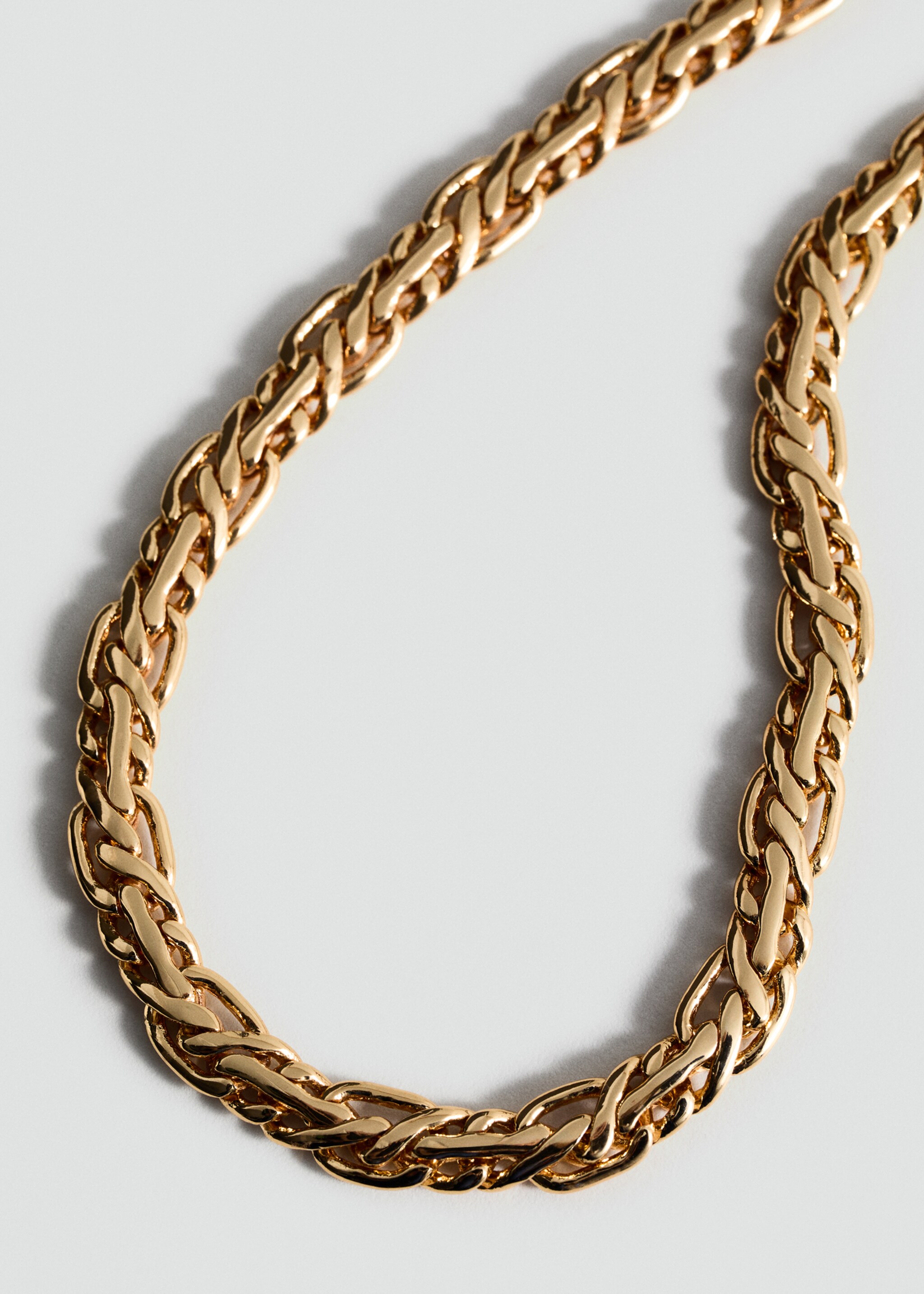 Necklace with mini links - Medium plane, Gold. Ref: 87054415-00.