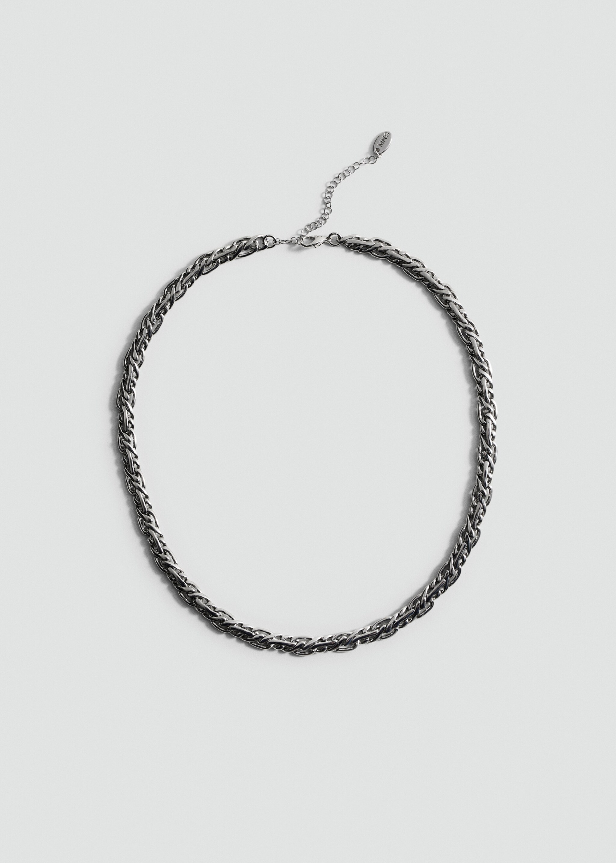 Necklace with mini links - Article without model, Silver. Ref: 87054415-00.