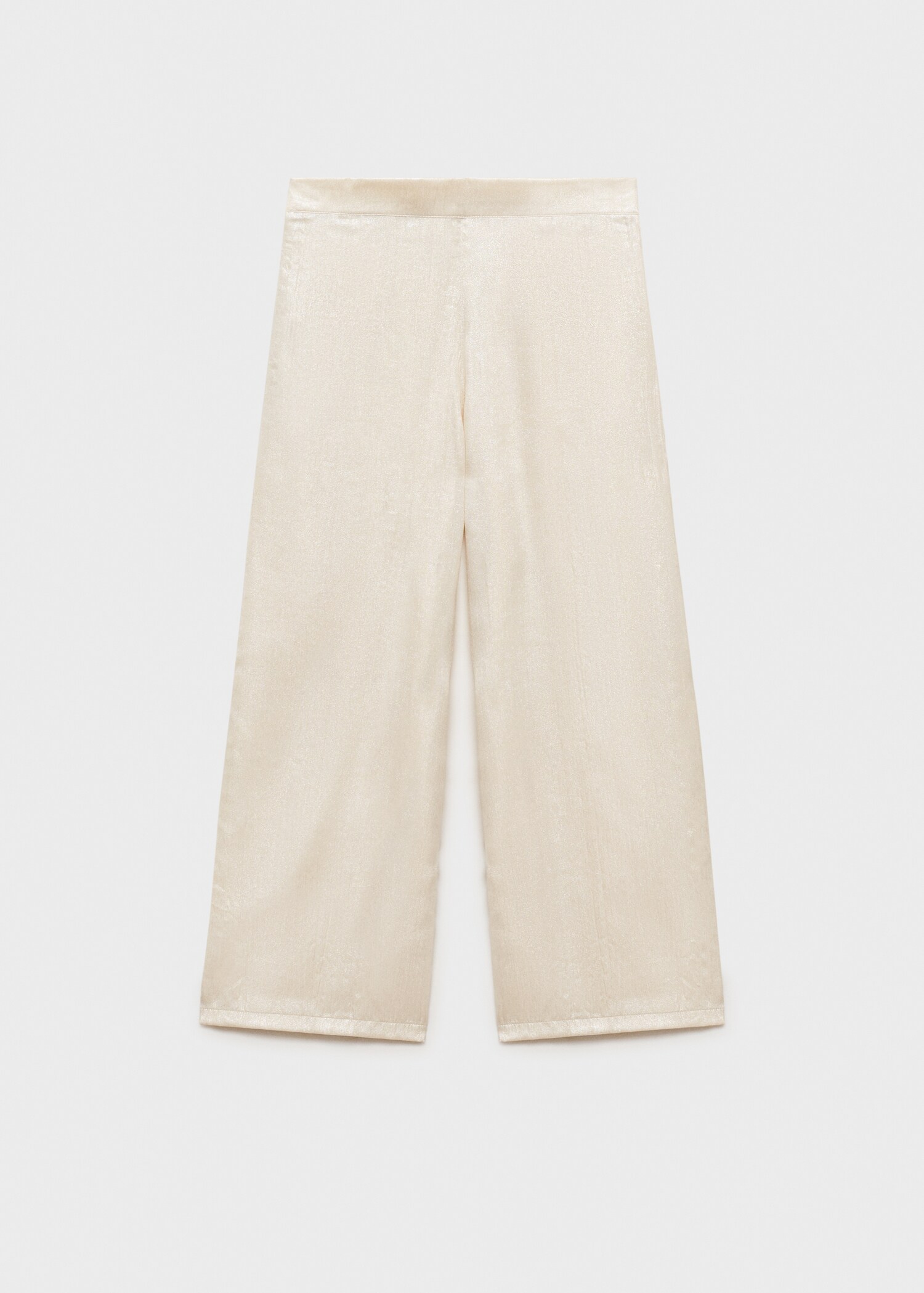Metallic straight-fit trousers - Article without model