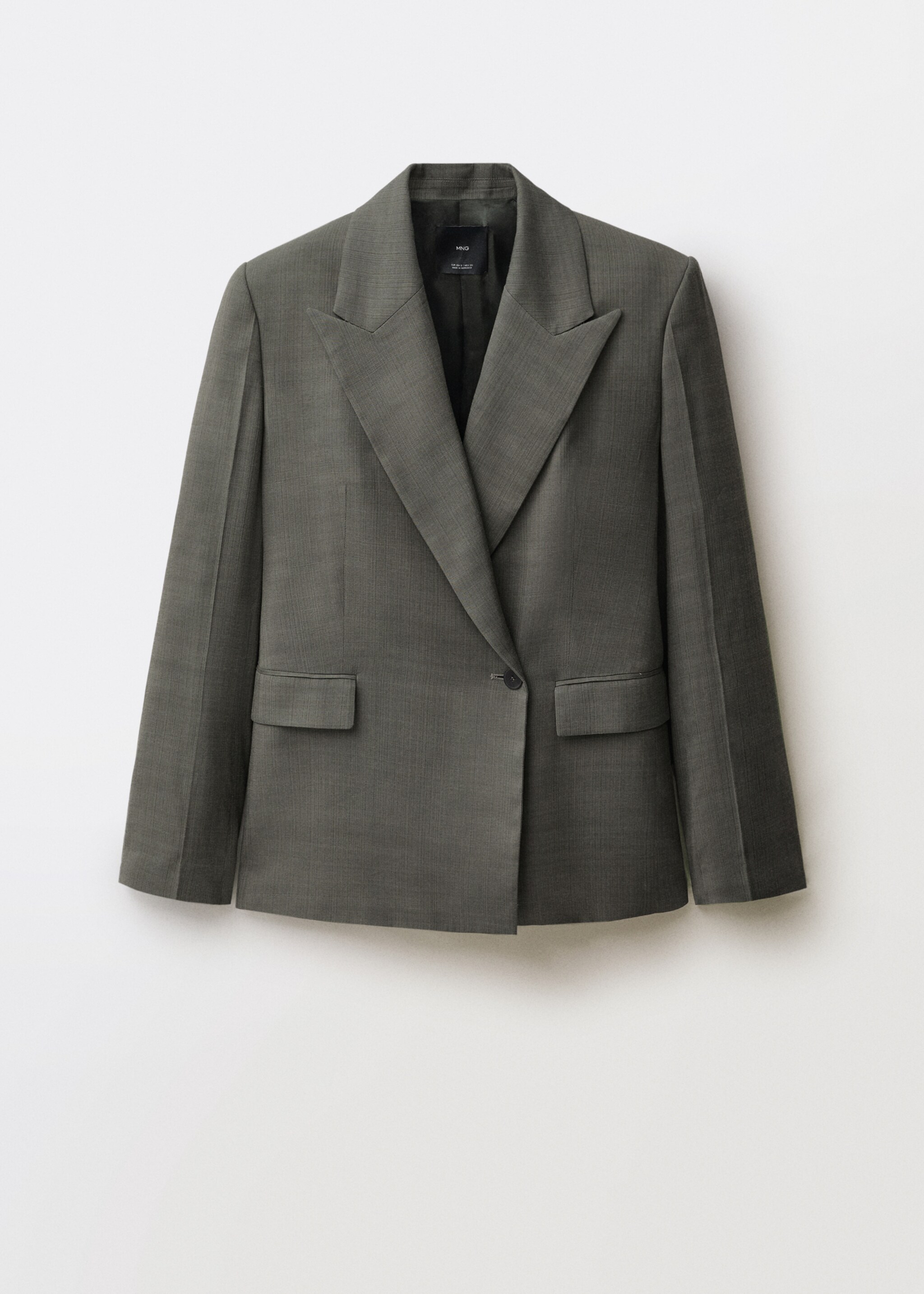 Oversized double-breasted suit jacket - Article without model, Khaki. Ref: 87054420-00.
