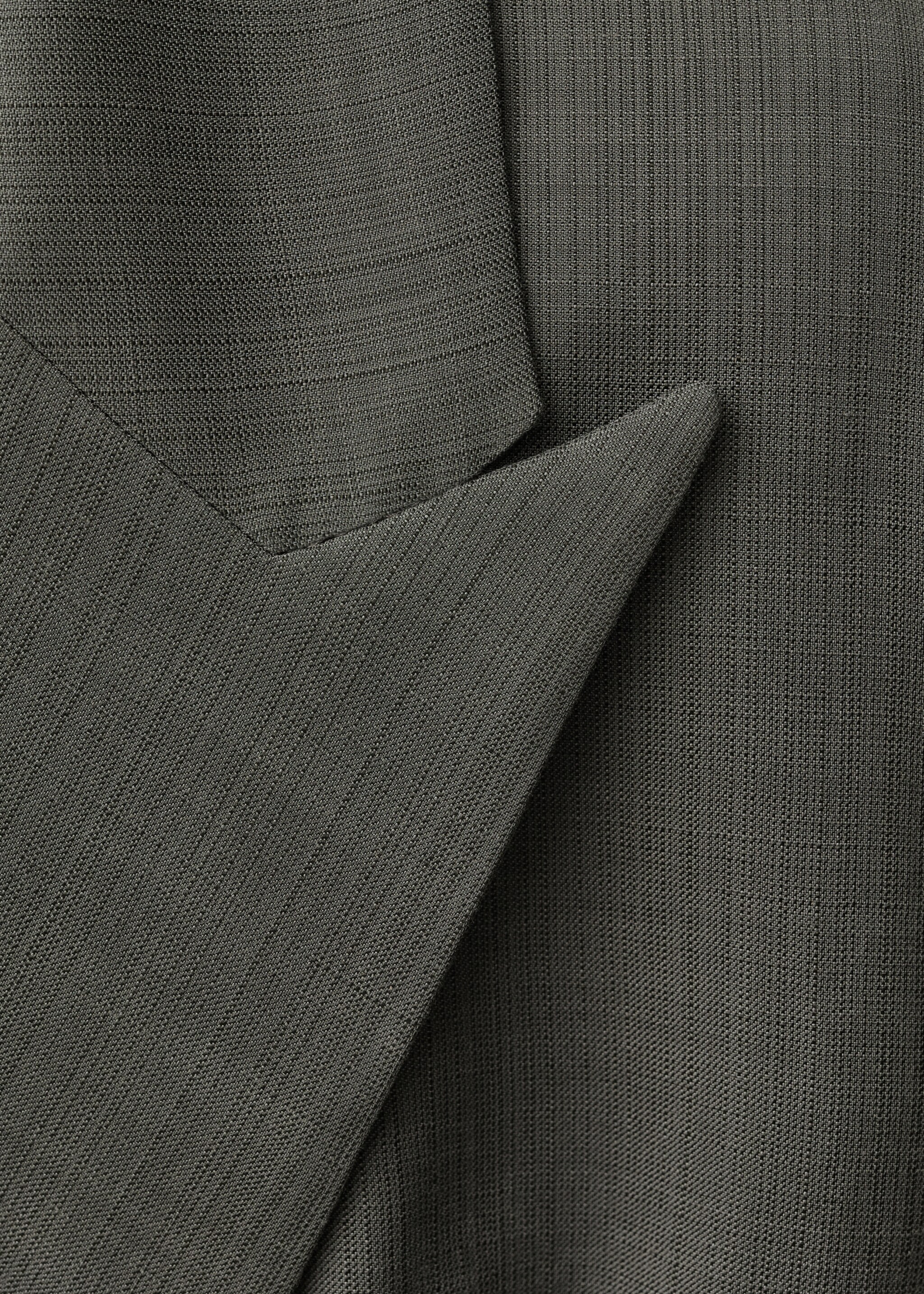 Oversized double-breasted suit jacket - Details of the article 0, Khaki. Ref: 87054420-00.