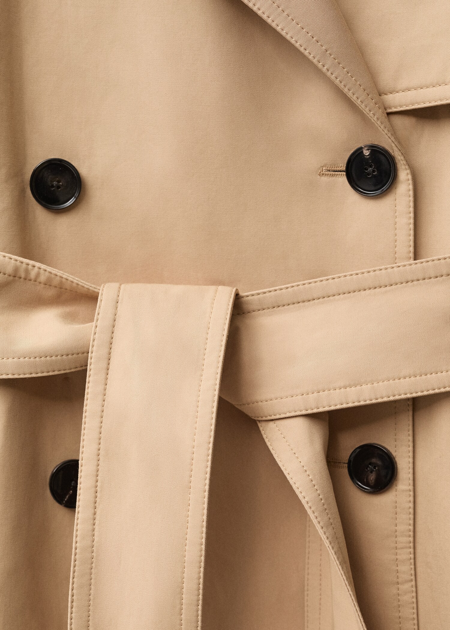 Langer Oversized-Trenchcoat aus Baumwolle - Detail des Artikels 0