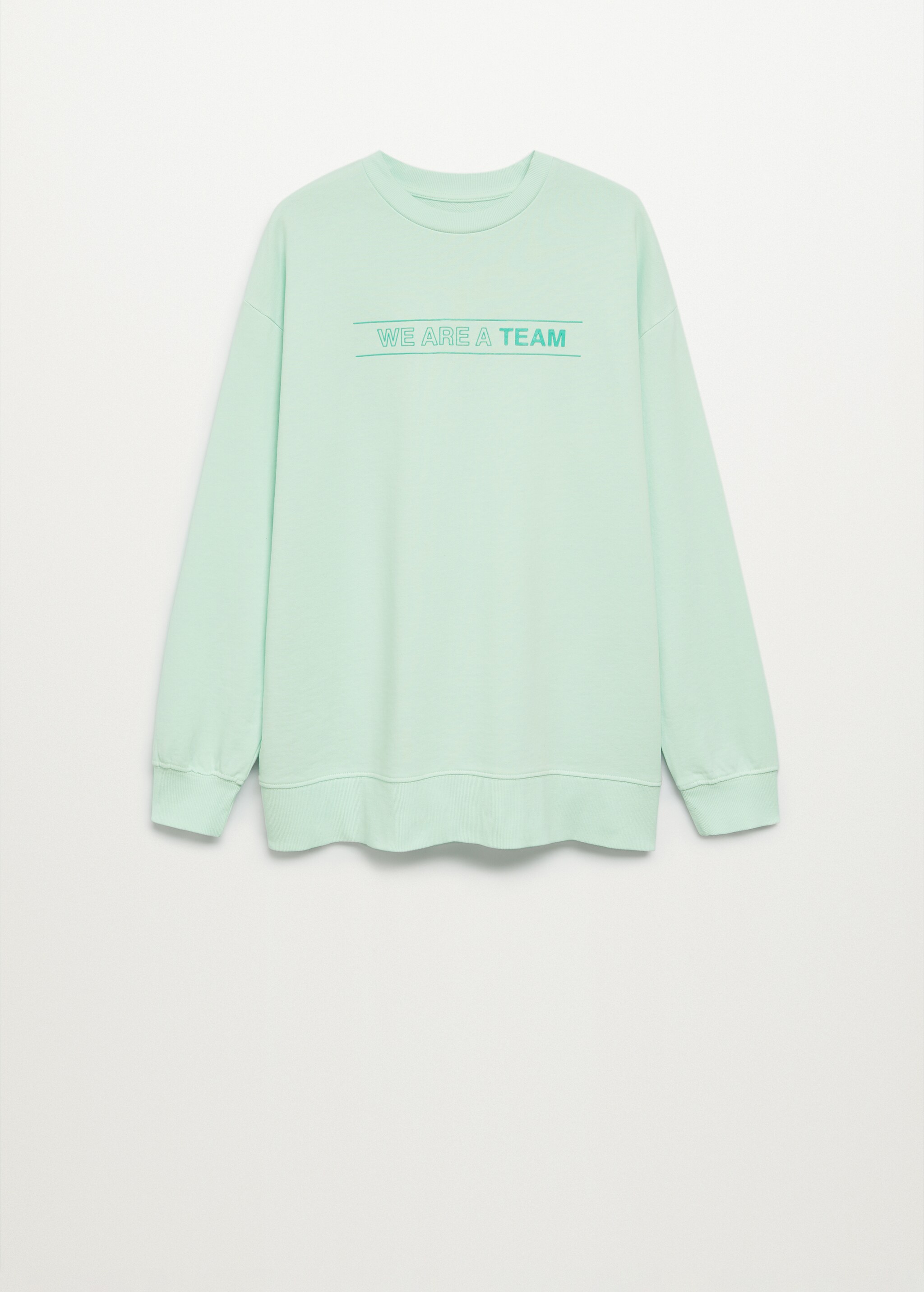 Organic cotton messages sweatshirt - Article without model