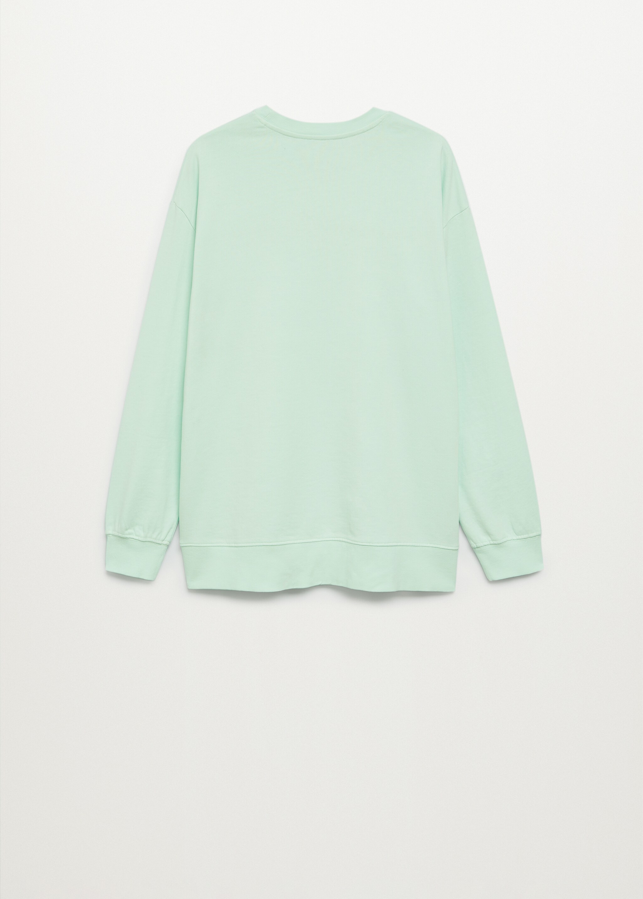 Organic cotton messages sweatshirt - Reverse of the article