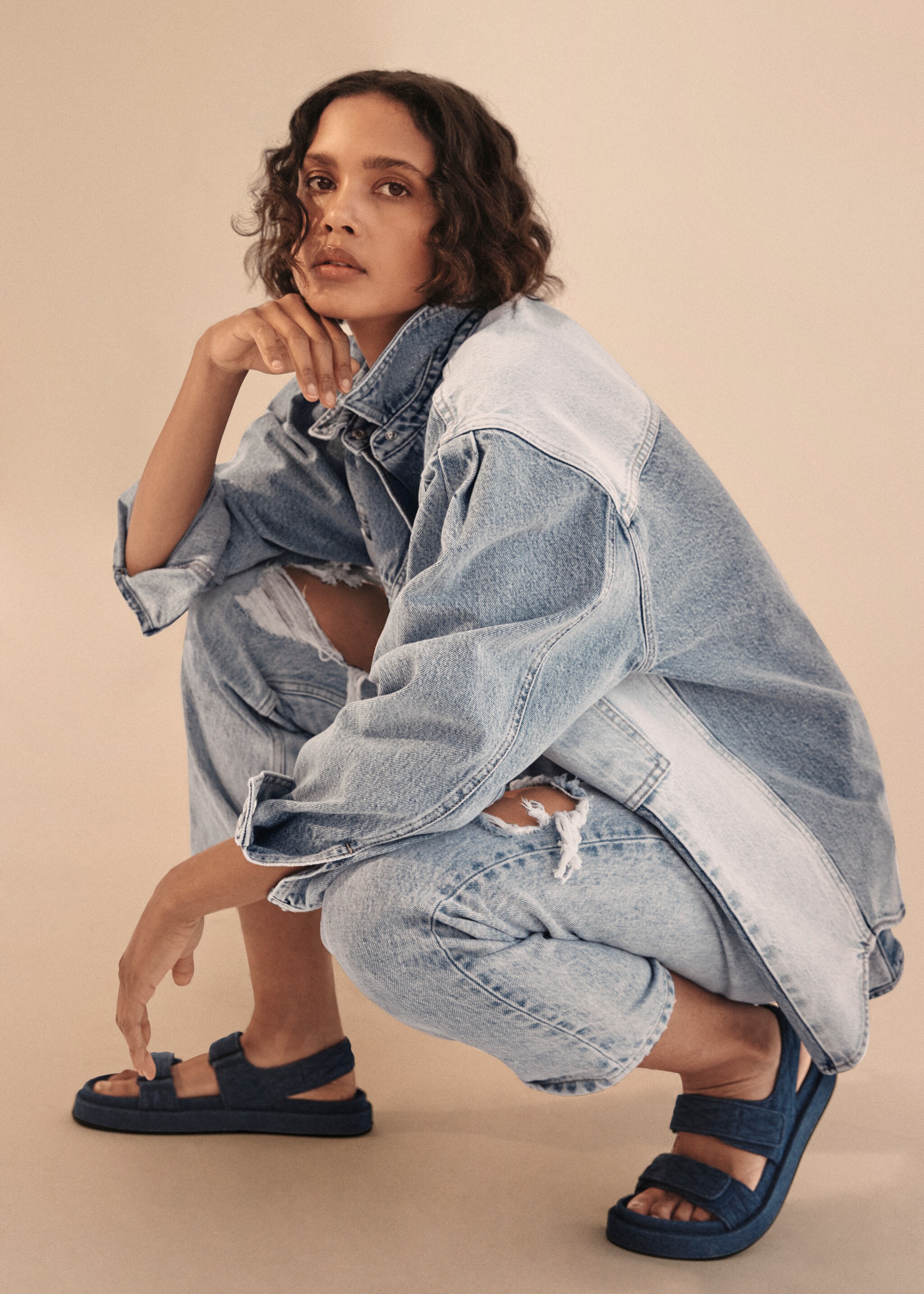 Sandalia algodón denim - Detalle del artículo 7