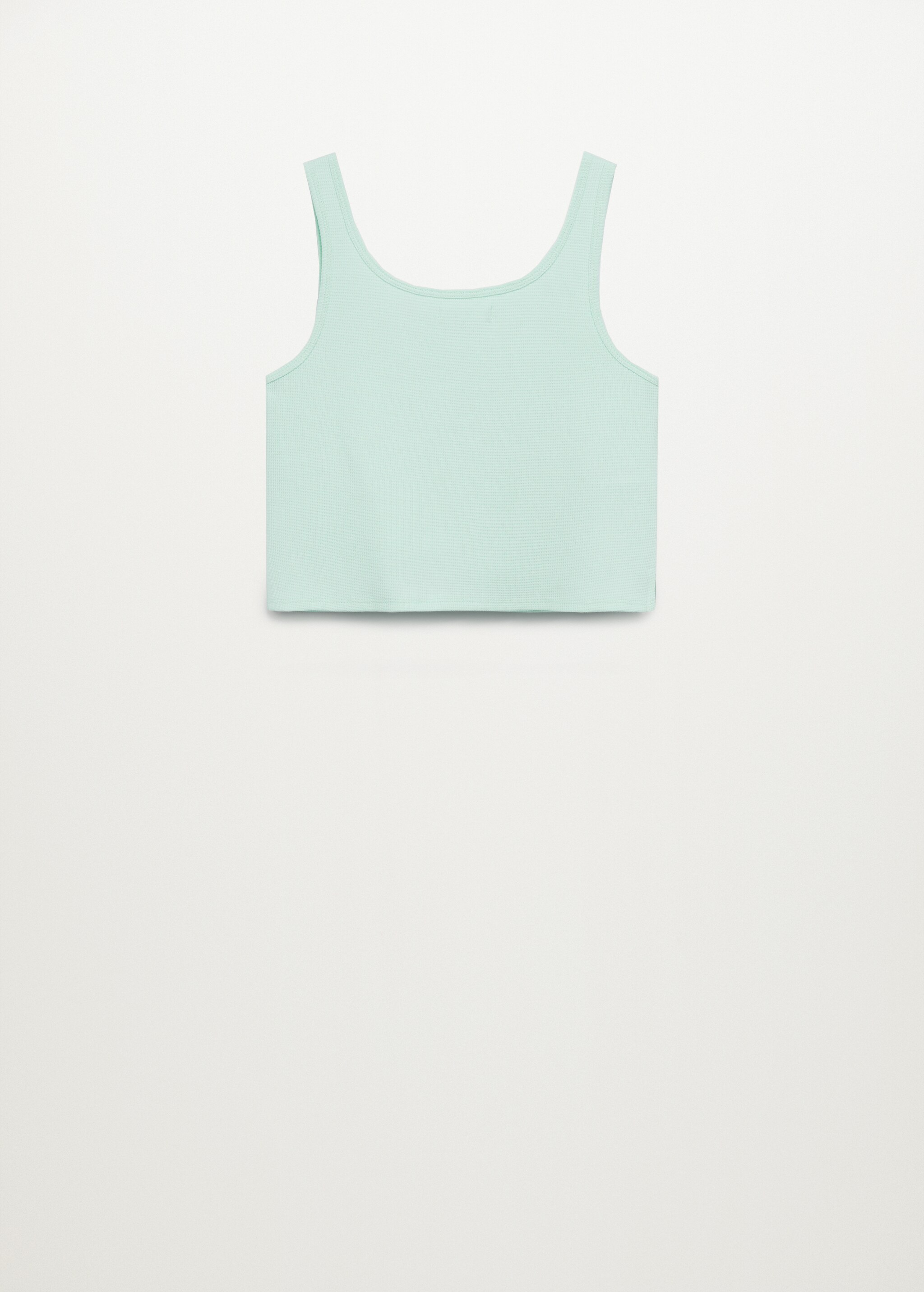 Organic cotton crop top - Reverse of the article