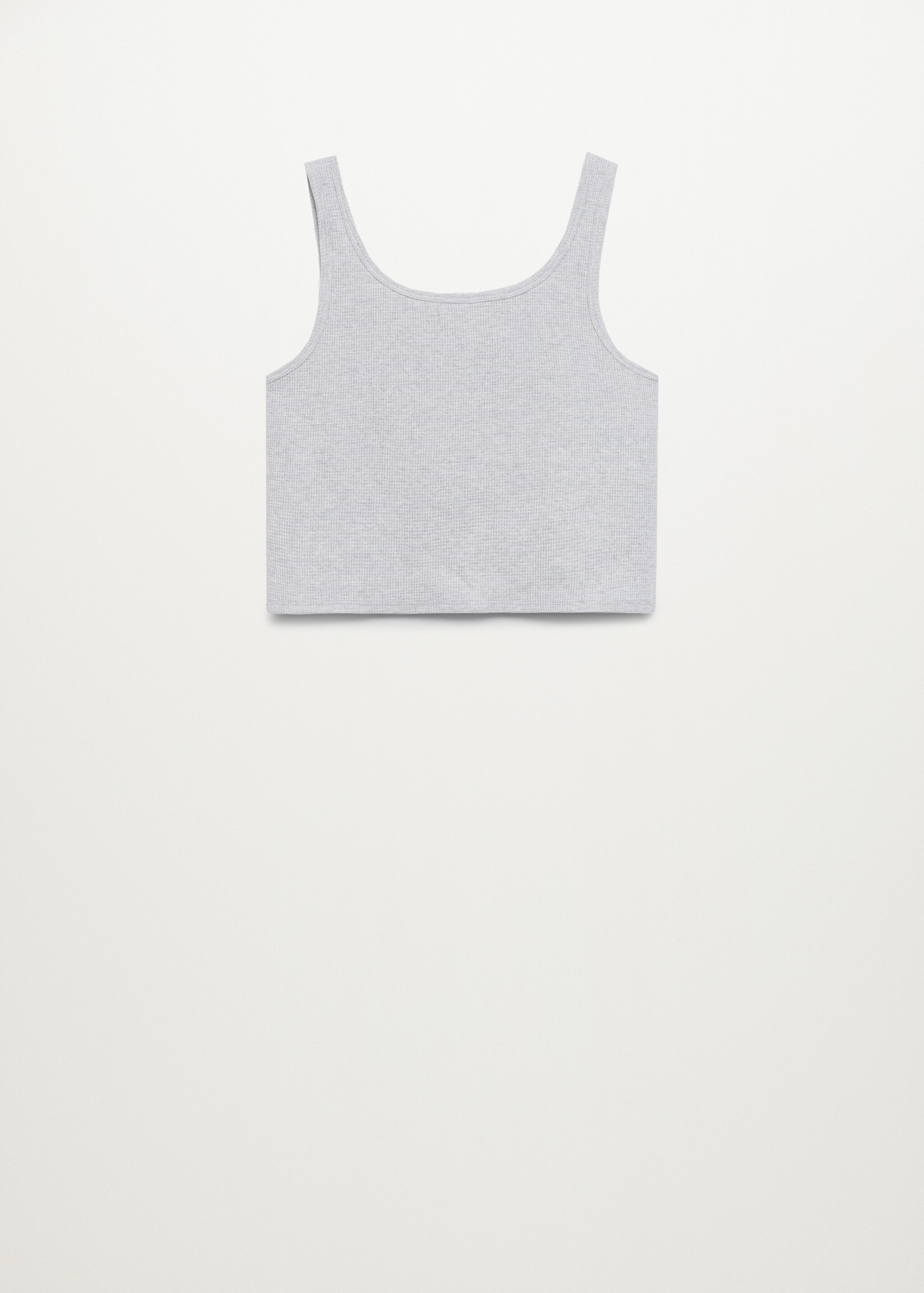 Organic cotton crop top - Reverse of the article