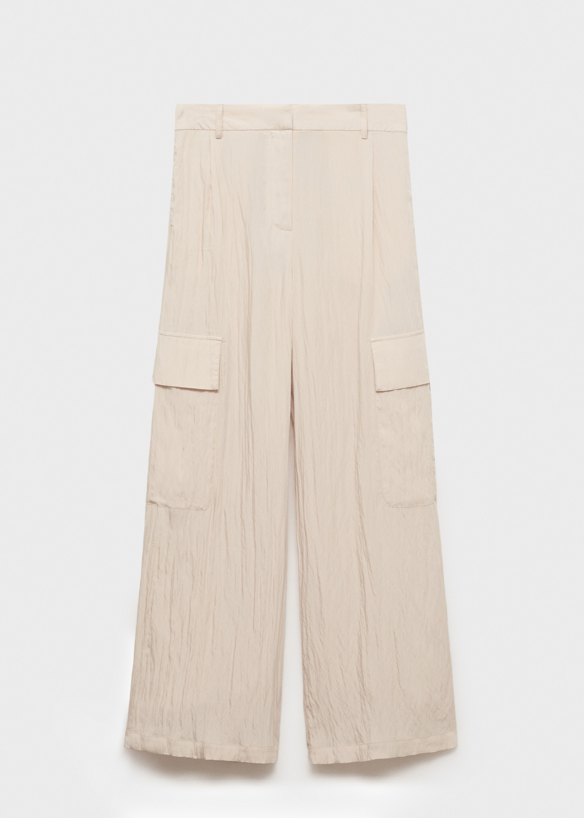 Textured cargo trousers - Article without model, Sand. Ref: 87054778-00.