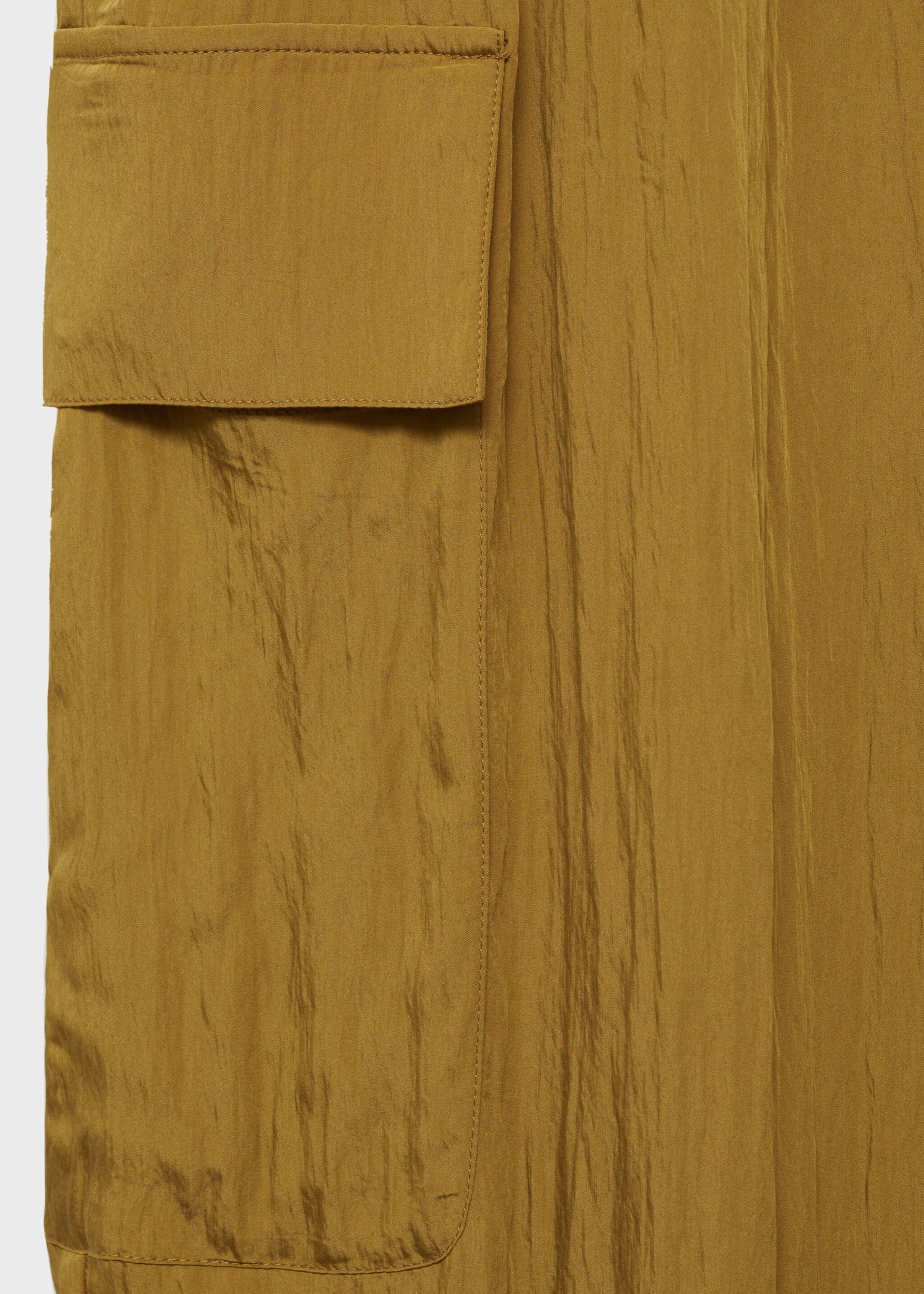 Pantalon cargo texturé - Détail de l'article 8, Olive. Ref: 87054778-00.