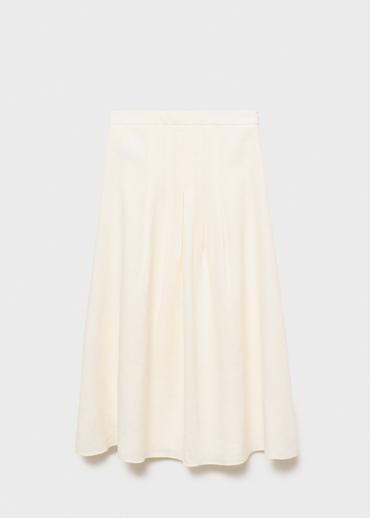 Langer Bundfaltenrock aus Leinen - Artikel ohne Model