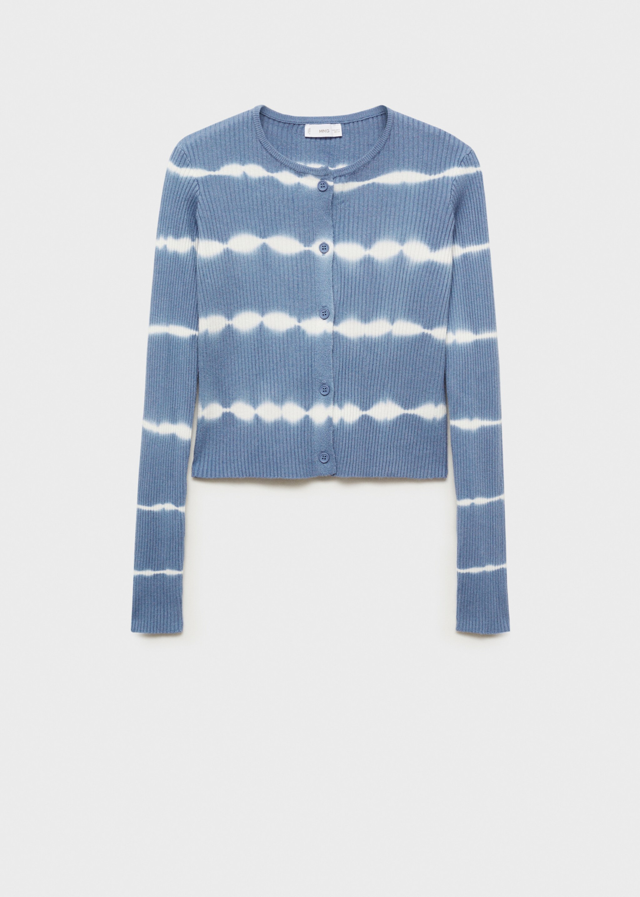 Fine-knit cardigan - Article without model, Sky Blue. Ref: 87054786-00.