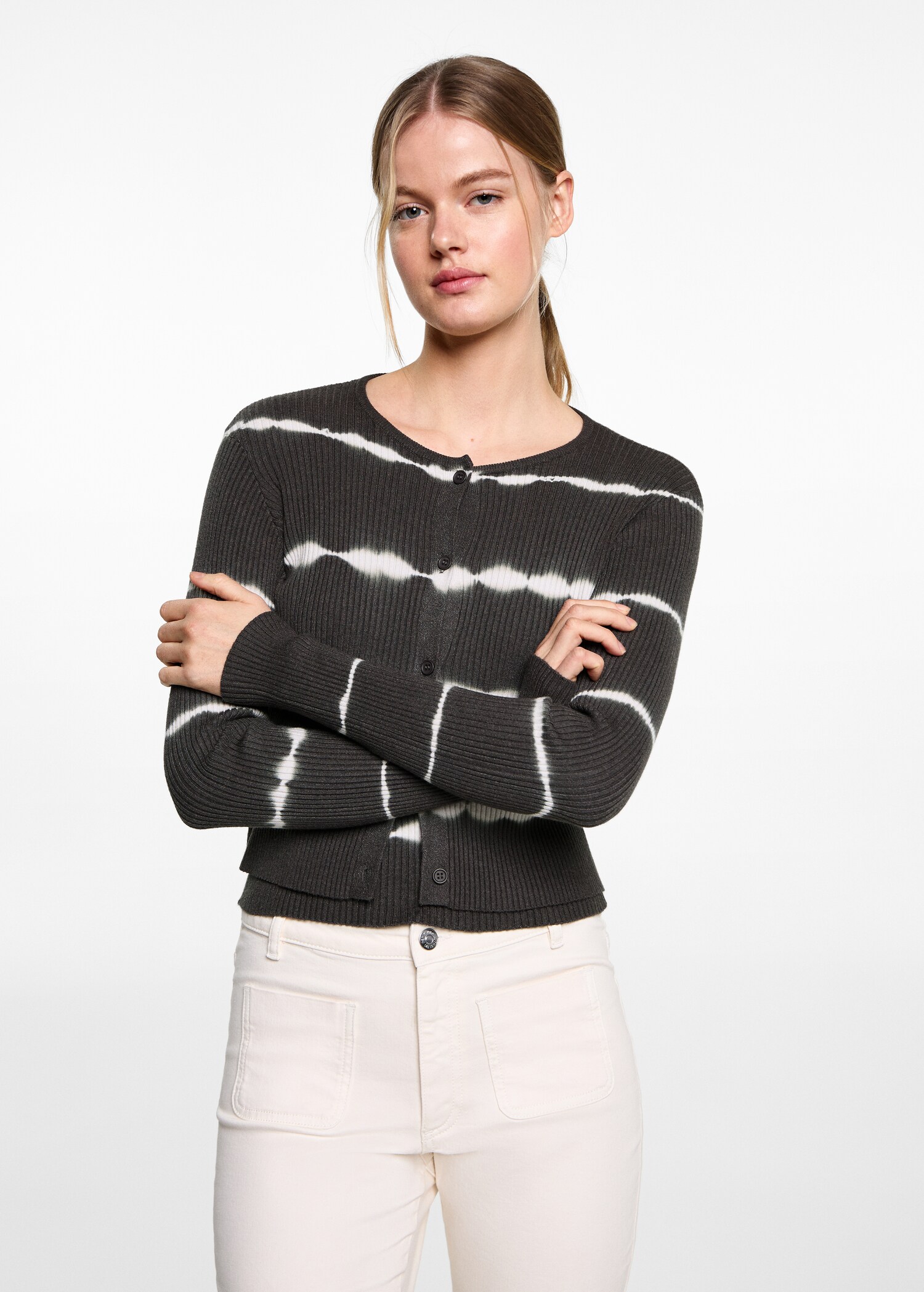 Fijn gebreid vest - Middenvlak