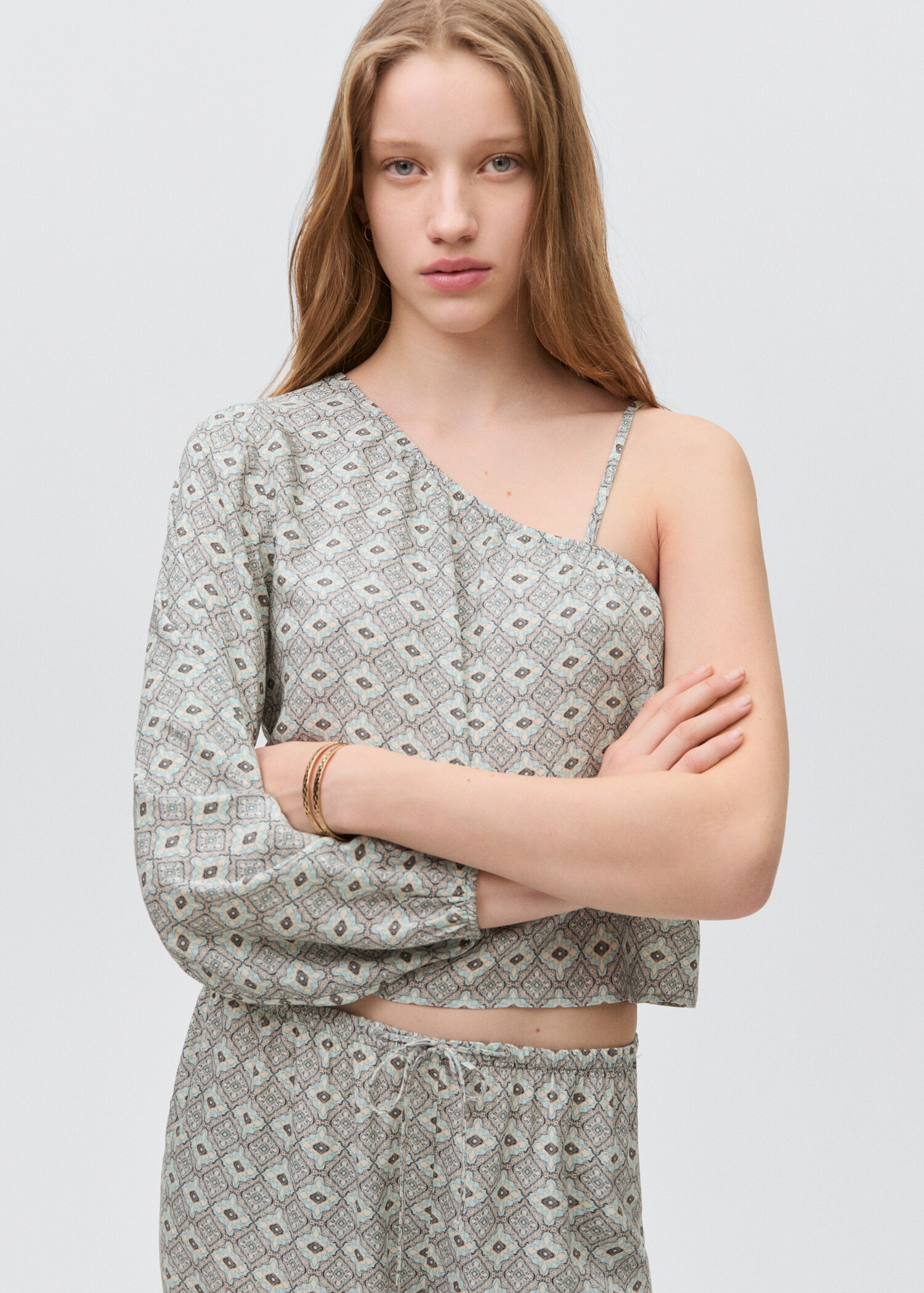 Potištěné splývavé kalhoty - Detail zboží 1