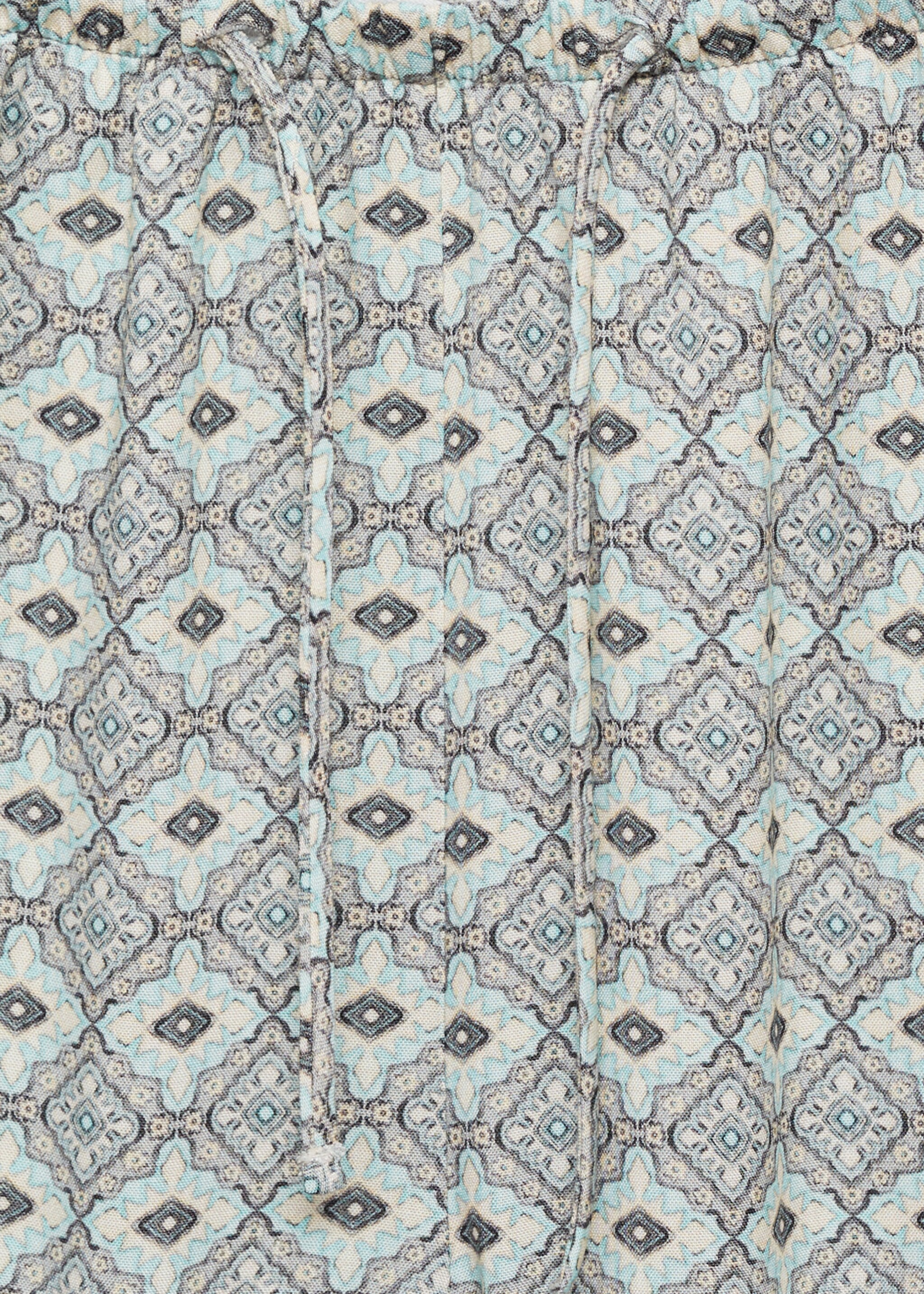 Potištěné splývavé kalhoty - Detail zboží 8, Světle/pastelově šedá. Ref: 87054789-00.