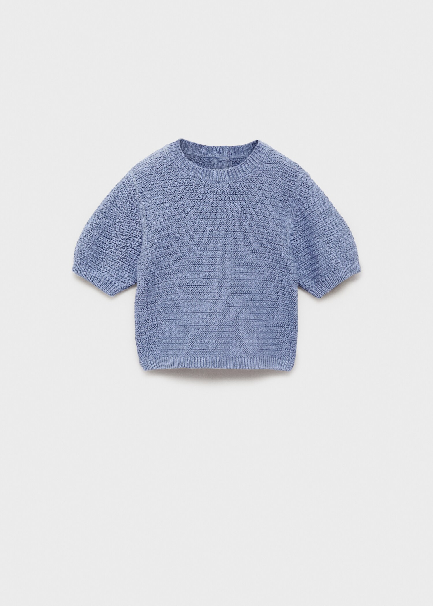 Pull en maille de coton manches courtes - Article sans modèle