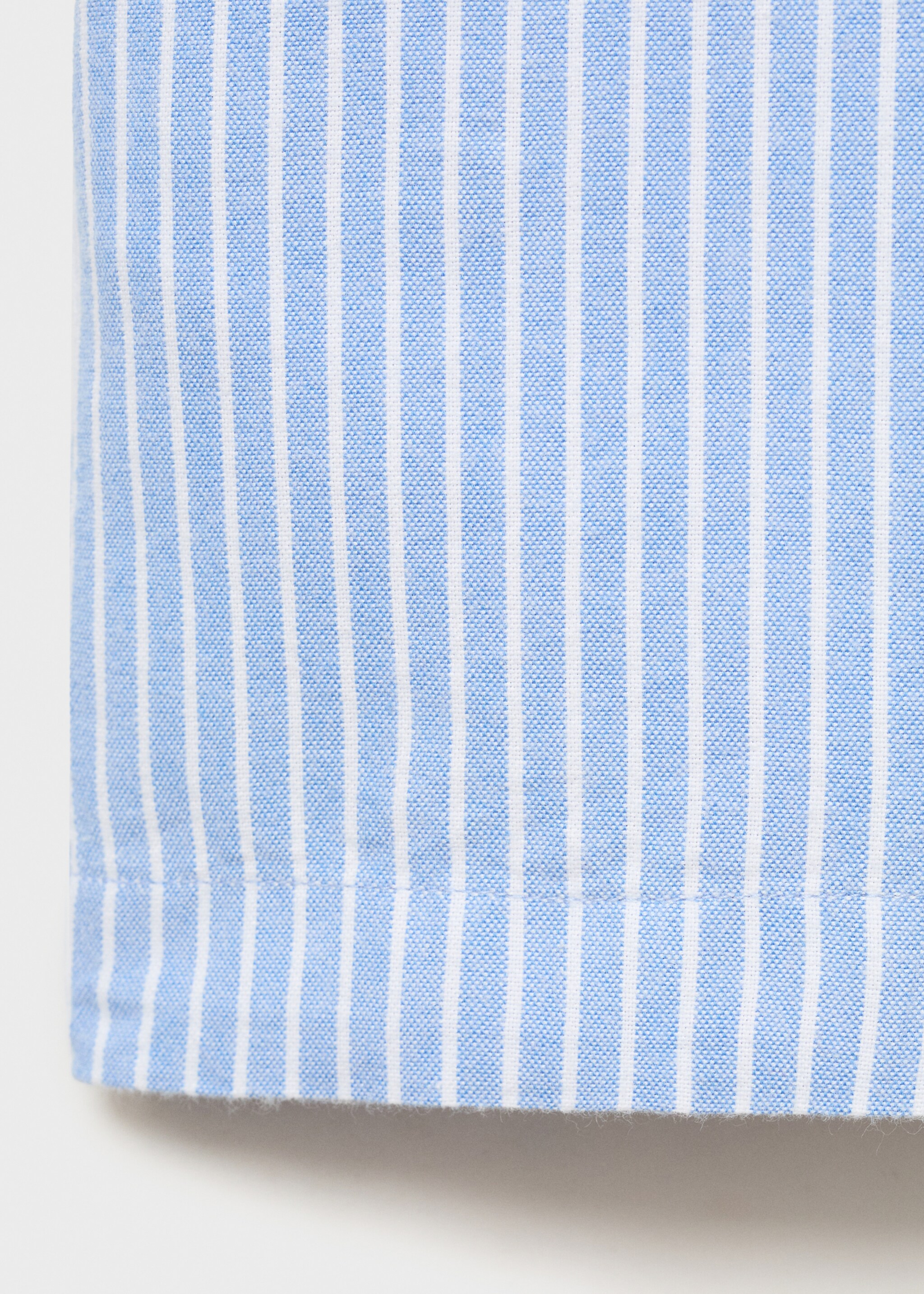 Βαμβακερό ριγέ παντελόνι - Λεπτομέρεια του προϊόντος 0, Μπλε Λουλακί. Ref: 87054795-00.