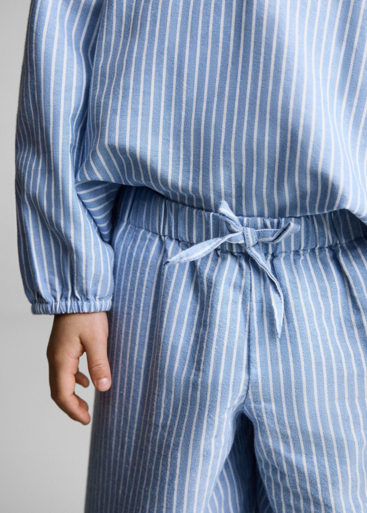 Βαμβακερό ριγέ παντελόνι - Λεπτομέρεια του προϊόντος 6
