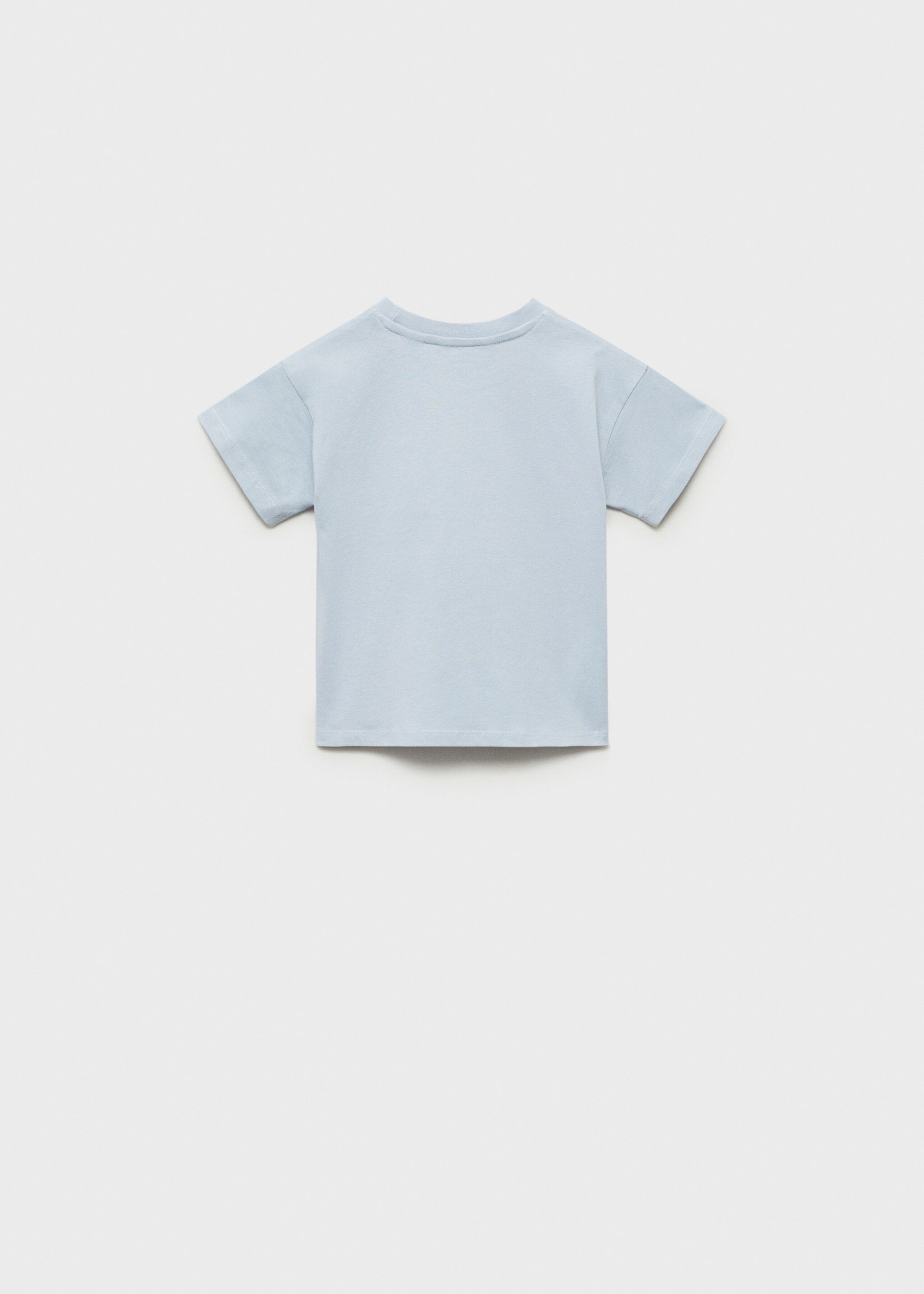 Camiseta bolsillo parche - Reverso del artículo, Azul celeste. Ref: 87054797-00.