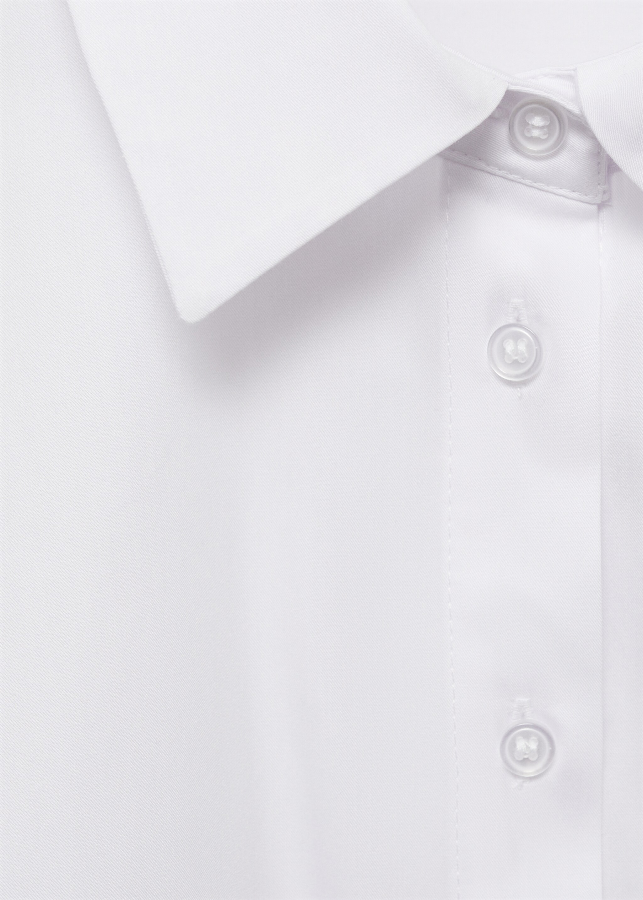 Regular cropped shirt - Details of the article 8, Off White. Ref: 87054800-00.