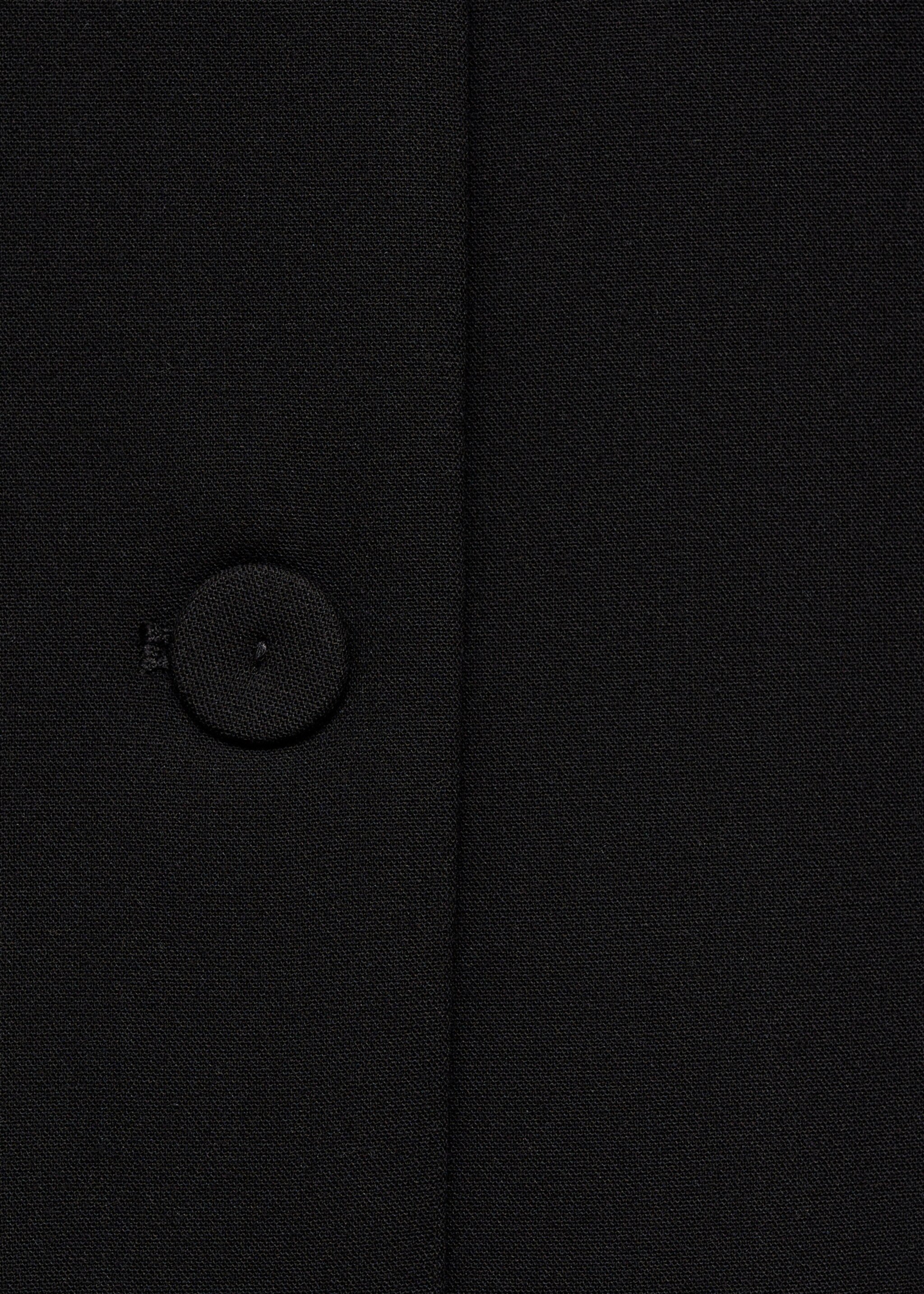 Suit waistcoat with buttons - Details of the article 0, Black. Ref: 87054802-00.