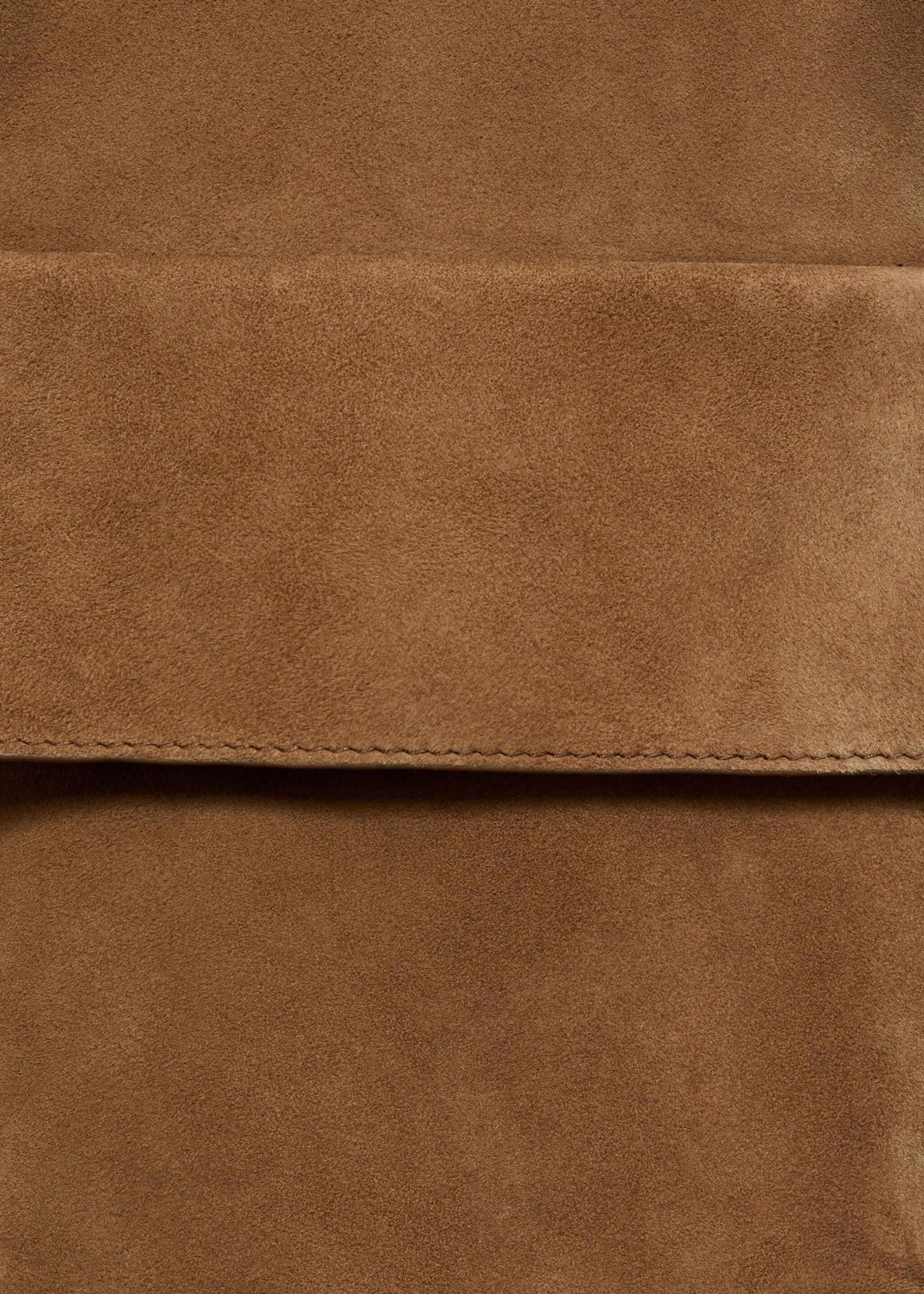 Suede leather jacket - Details of the article 0, Medium Brown. Ref: 87054804-00.
