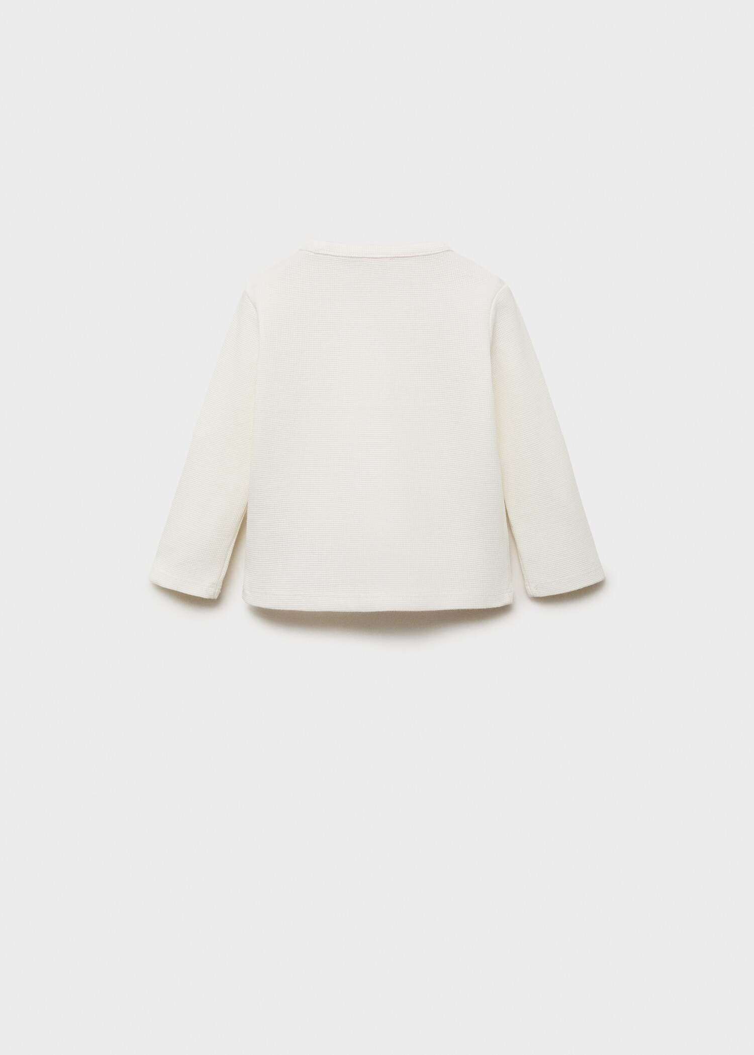Buttoned long sleeve t-shirt - Reverse of the article